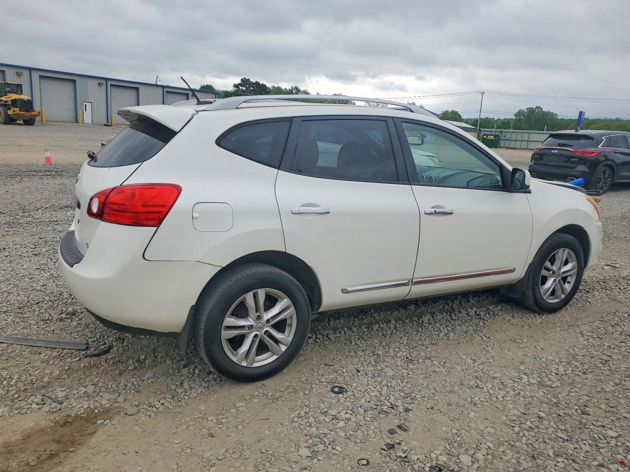 2012 Nissan Rogue S White vin: JN8AS5MT1CW294868