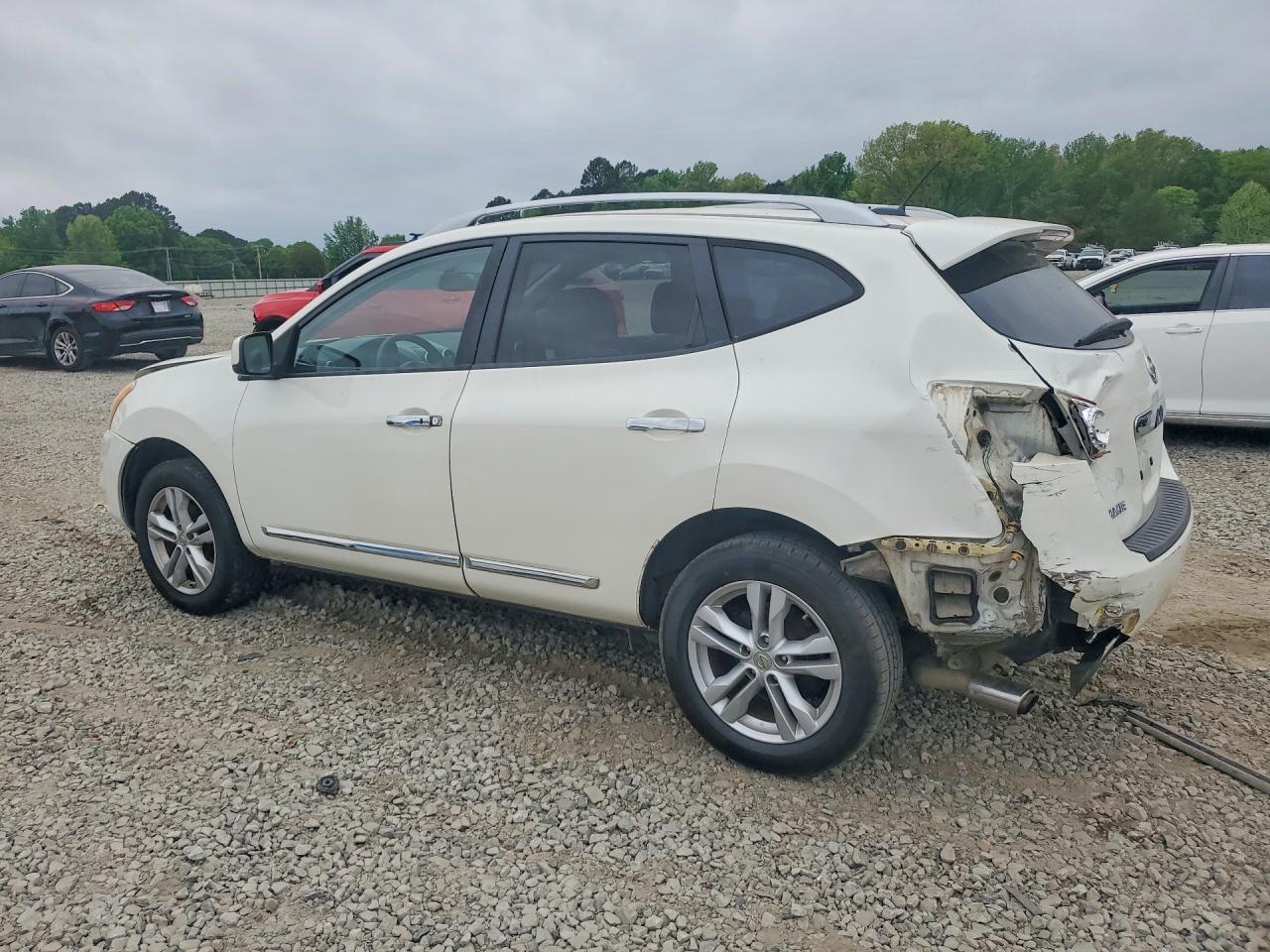 2012 Nissan Rogue S White vin: JN8AS5MT1CW294868