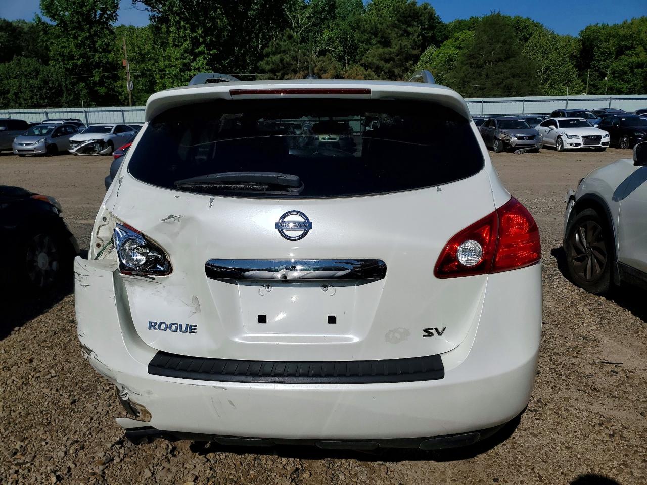 2012 Nissan Rogue S White vin: JN8AS5MT1CW294868