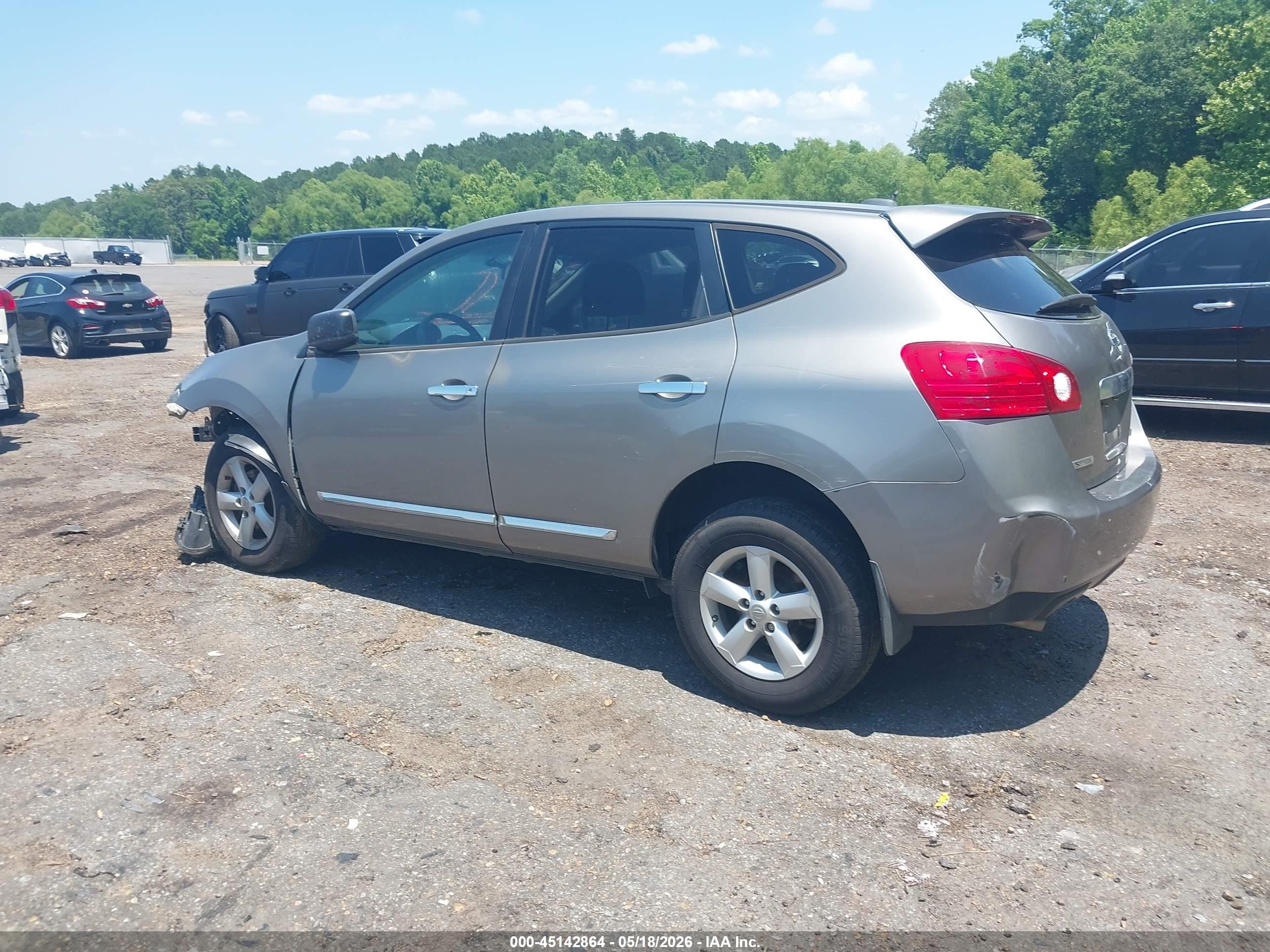 2012 Nissan Rogue S Gray vin: JN8AS5MT1CW296085