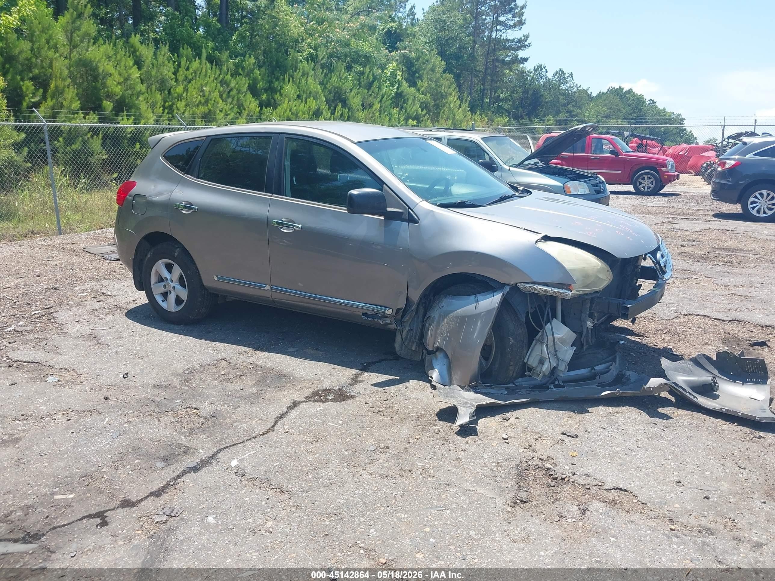 2012 Nissan Rogue S Gray vin: JN8AS5MT1CW296085