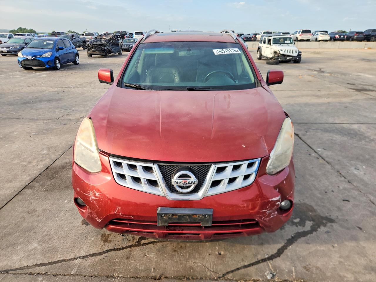2012 Nissan Rogue S Red vin: JN8AS5MT1CW296331