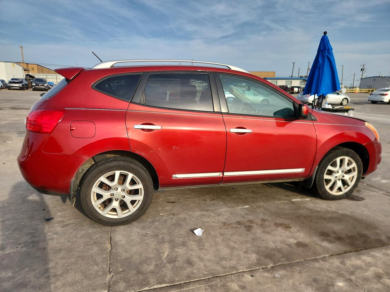 2012 Nissan Rogue S Red vin: JN8AS5MT1CW296331