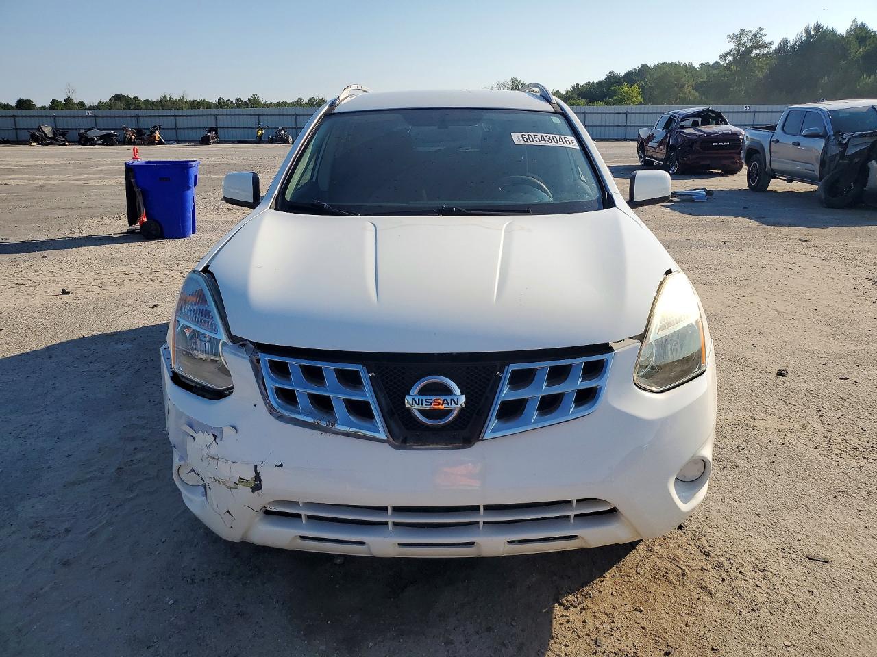 2012 Nissan Rogue S White vin: JN8AS5MT1CW298242