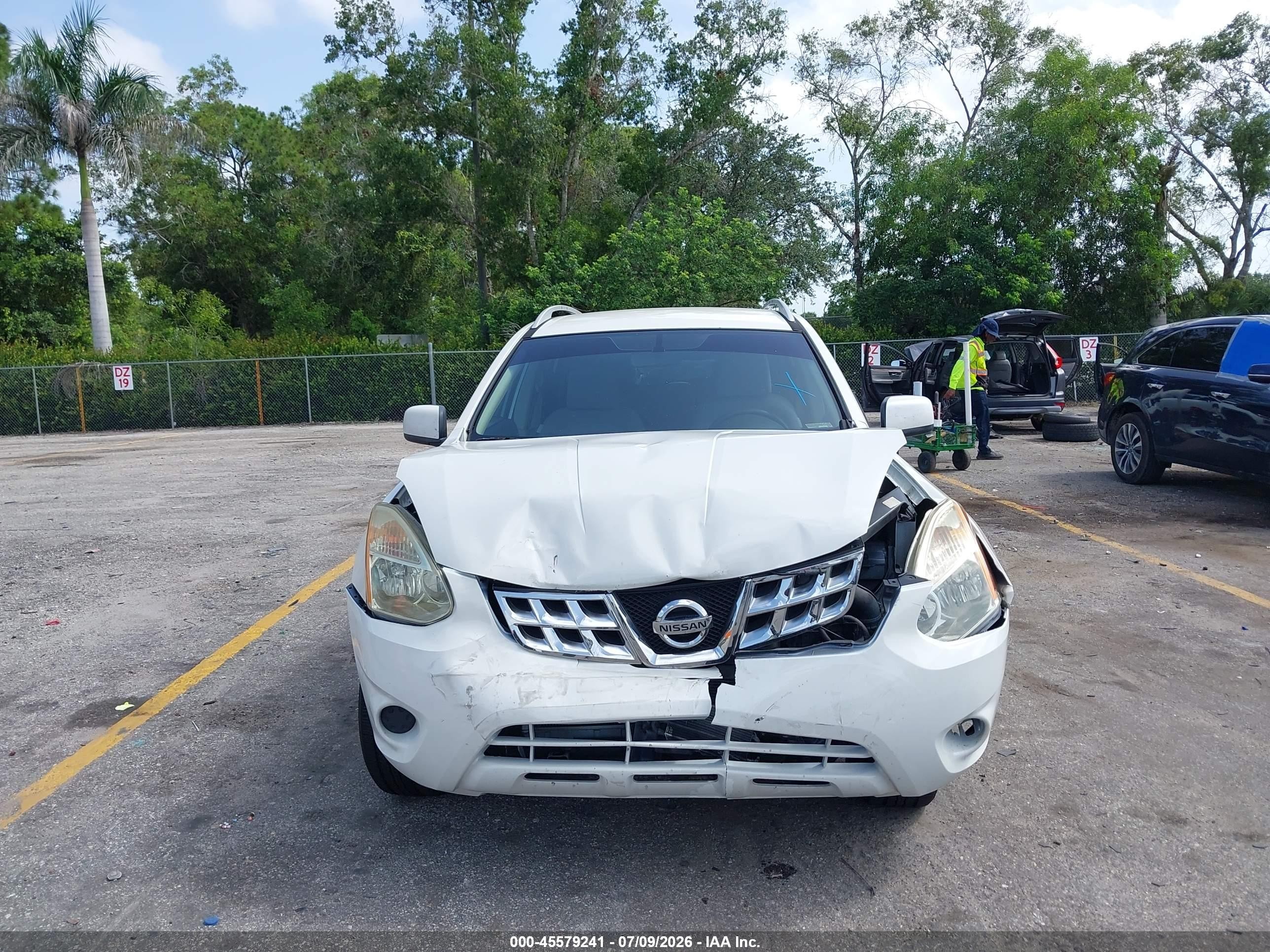 2012 Nissan Rogue Sv White vin: JN8AS5MT1CW298256