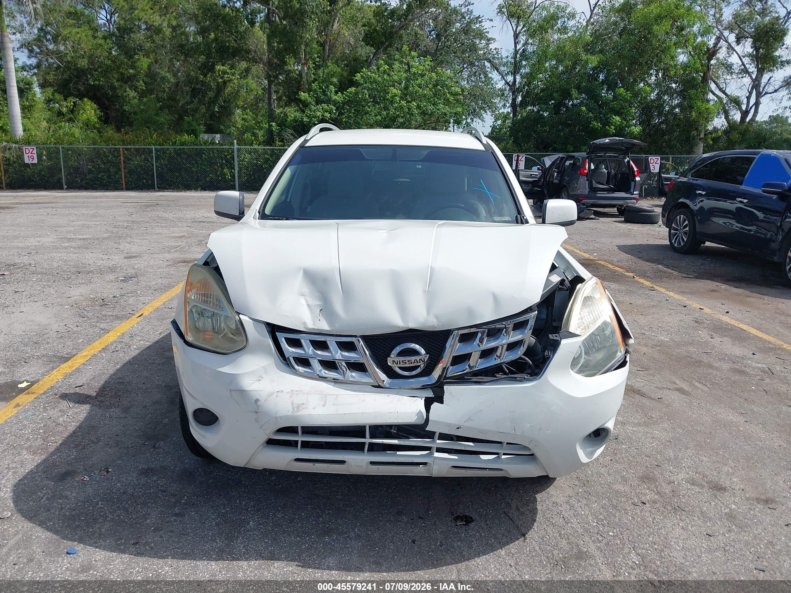 2012 Nissan Rogue Sv White vin: JN8AS5MT1CW298256