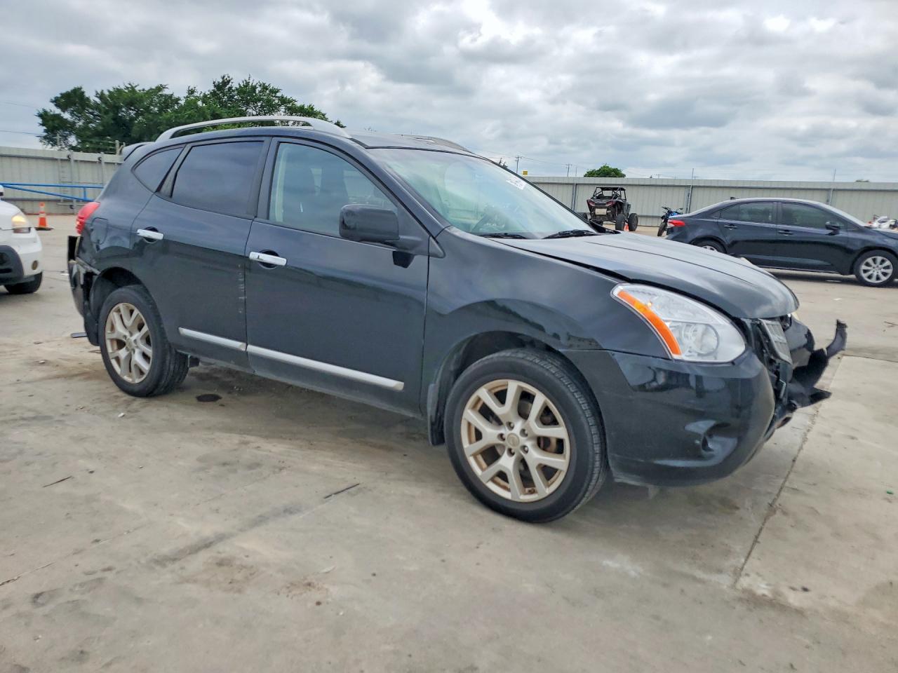 2012 Nissan Rogue S Black vin: JN8AS5MT1CW303312