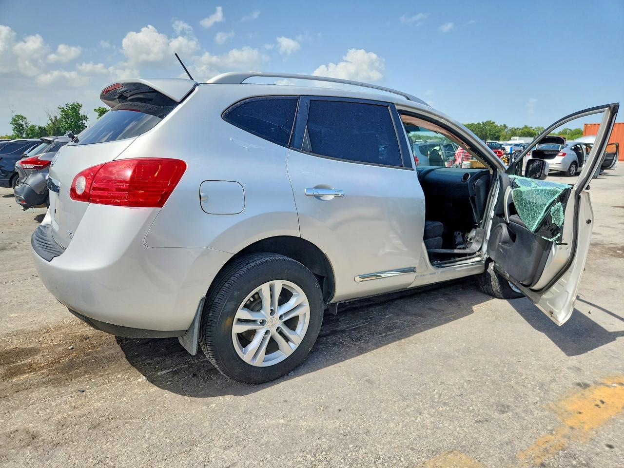 2012 Nissan Rogue S Silver vin: JN8AS5MT1CW603867