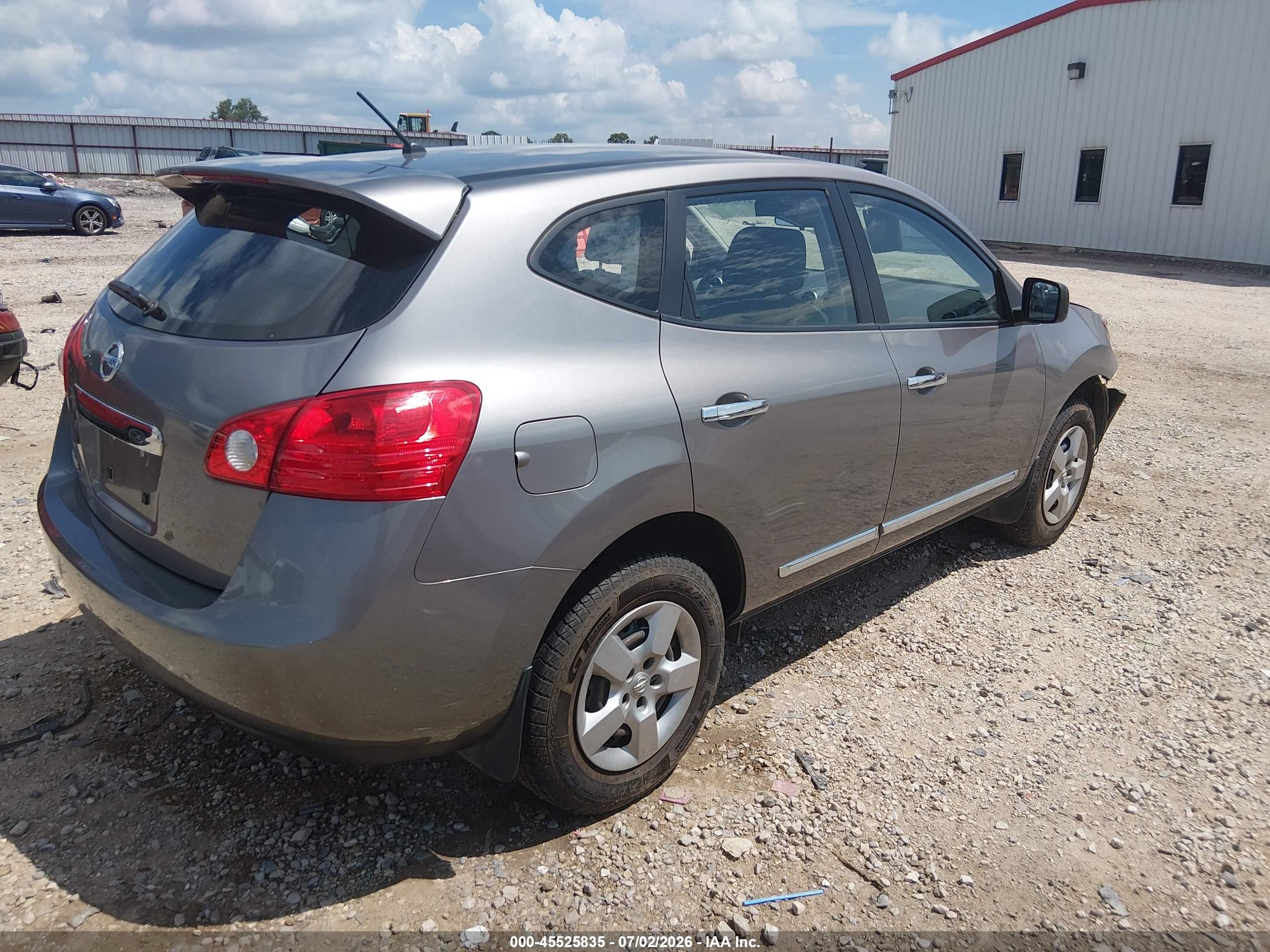 2012 Nissan Rogue S Silver vin: JN8AS5MT1CW610043