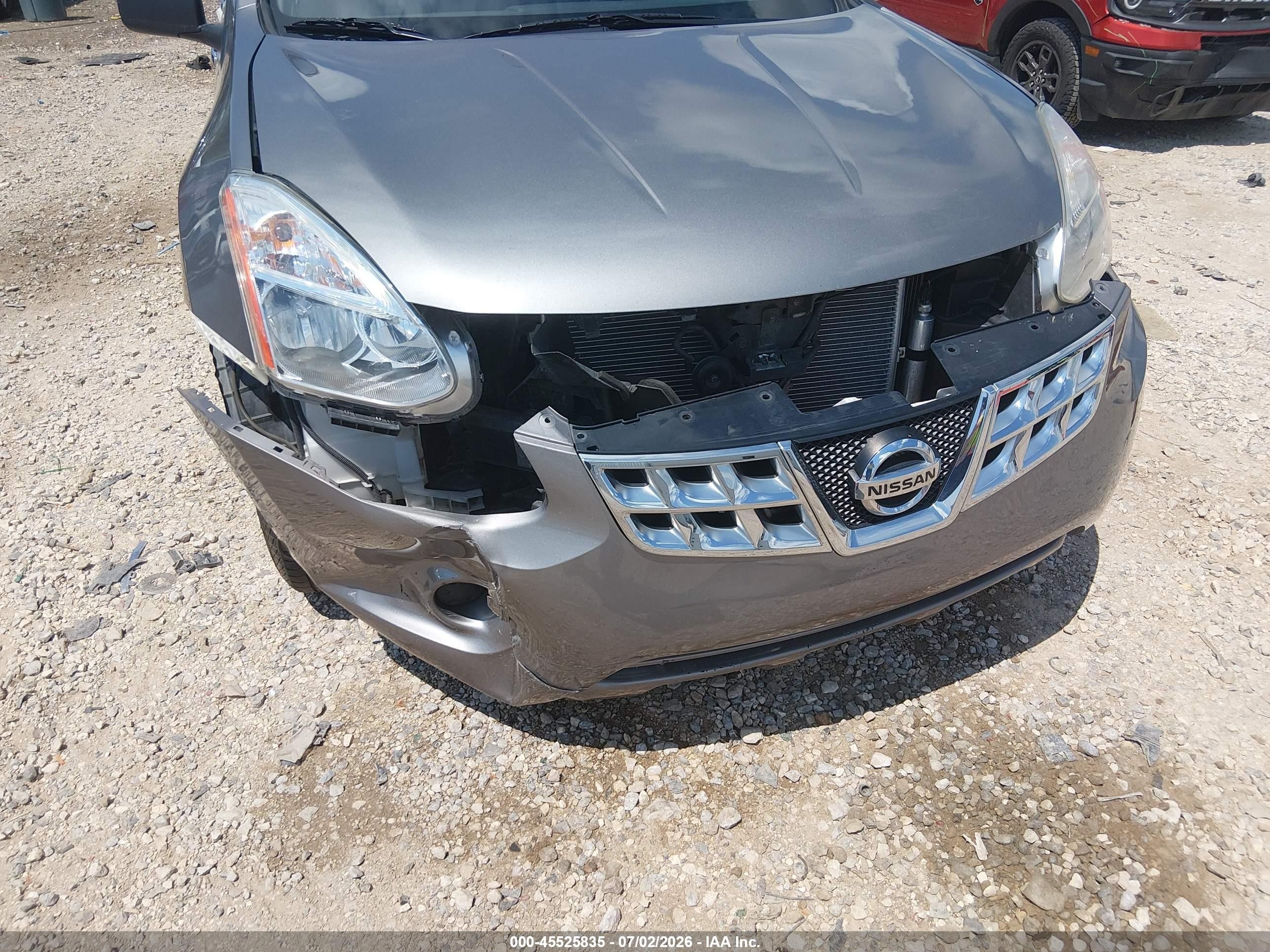2012 Nissan Rogue S Silver vin: JN8AS5MT1CW610043