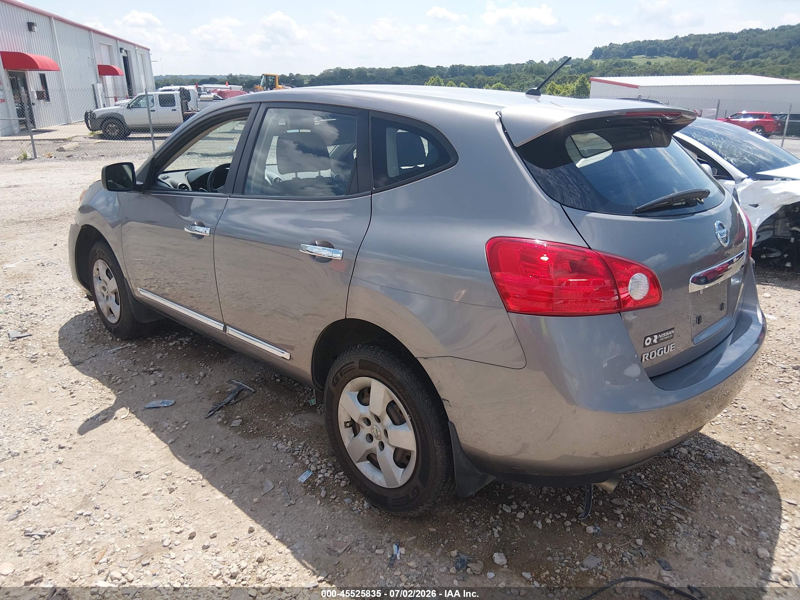 2012 Nissan Rogue S Silver vin: JN8AS5MT1CW610043