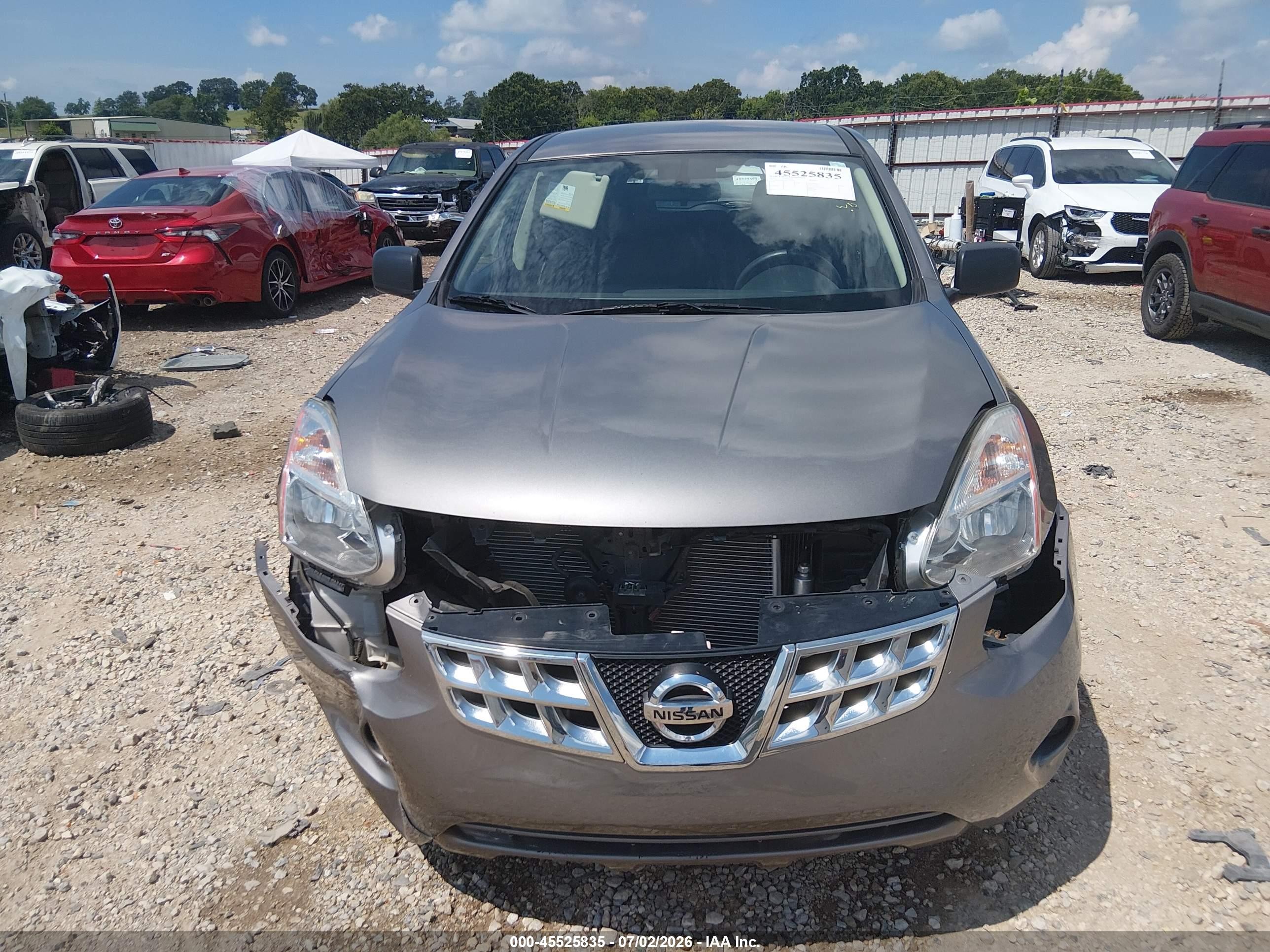 2012 Nissan Rogue S Silver vin: JN8AS5MT1CW610043