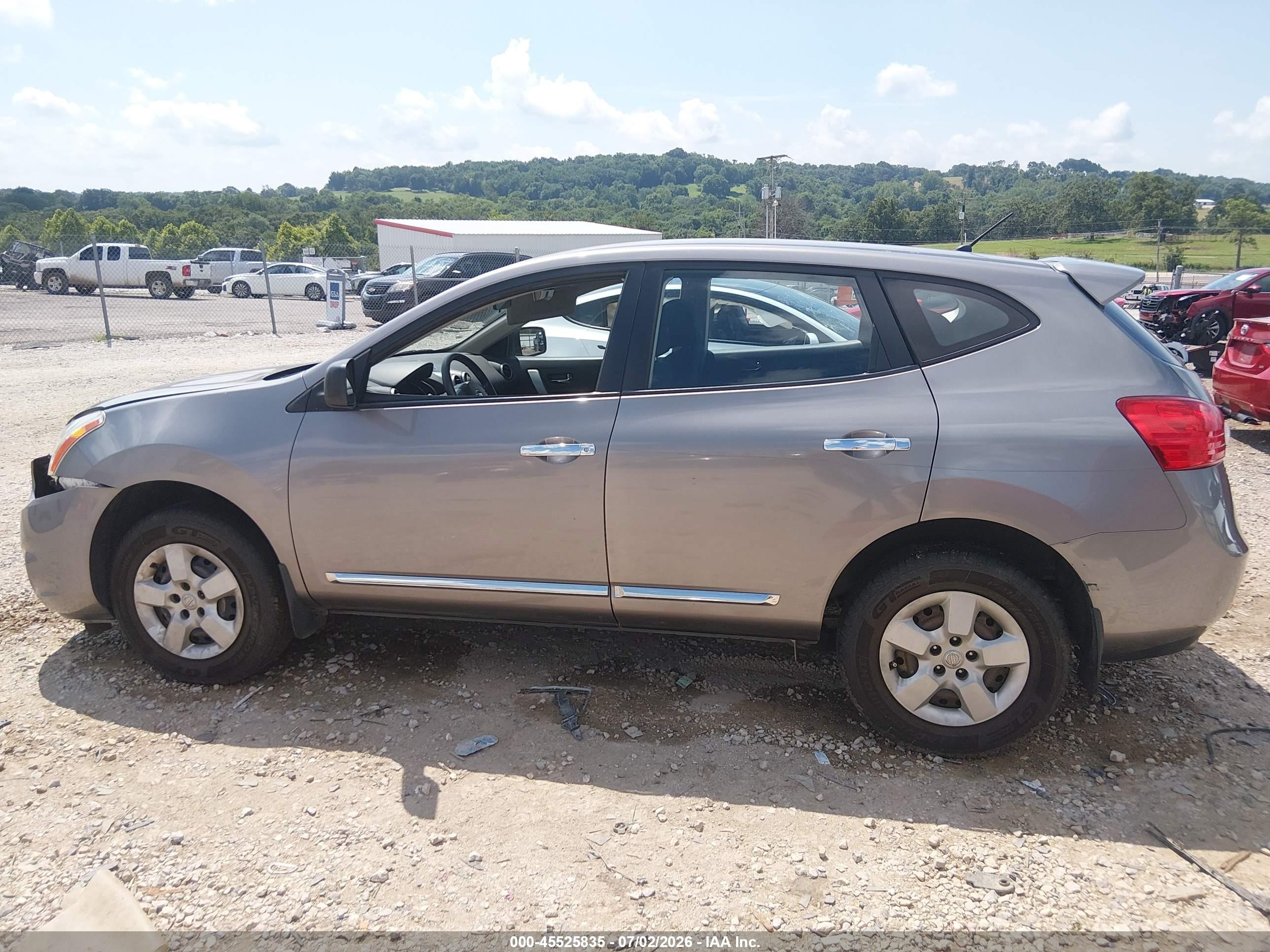2012 Nissan Rogue S Silver vin: JN8AS5MT1CW610043