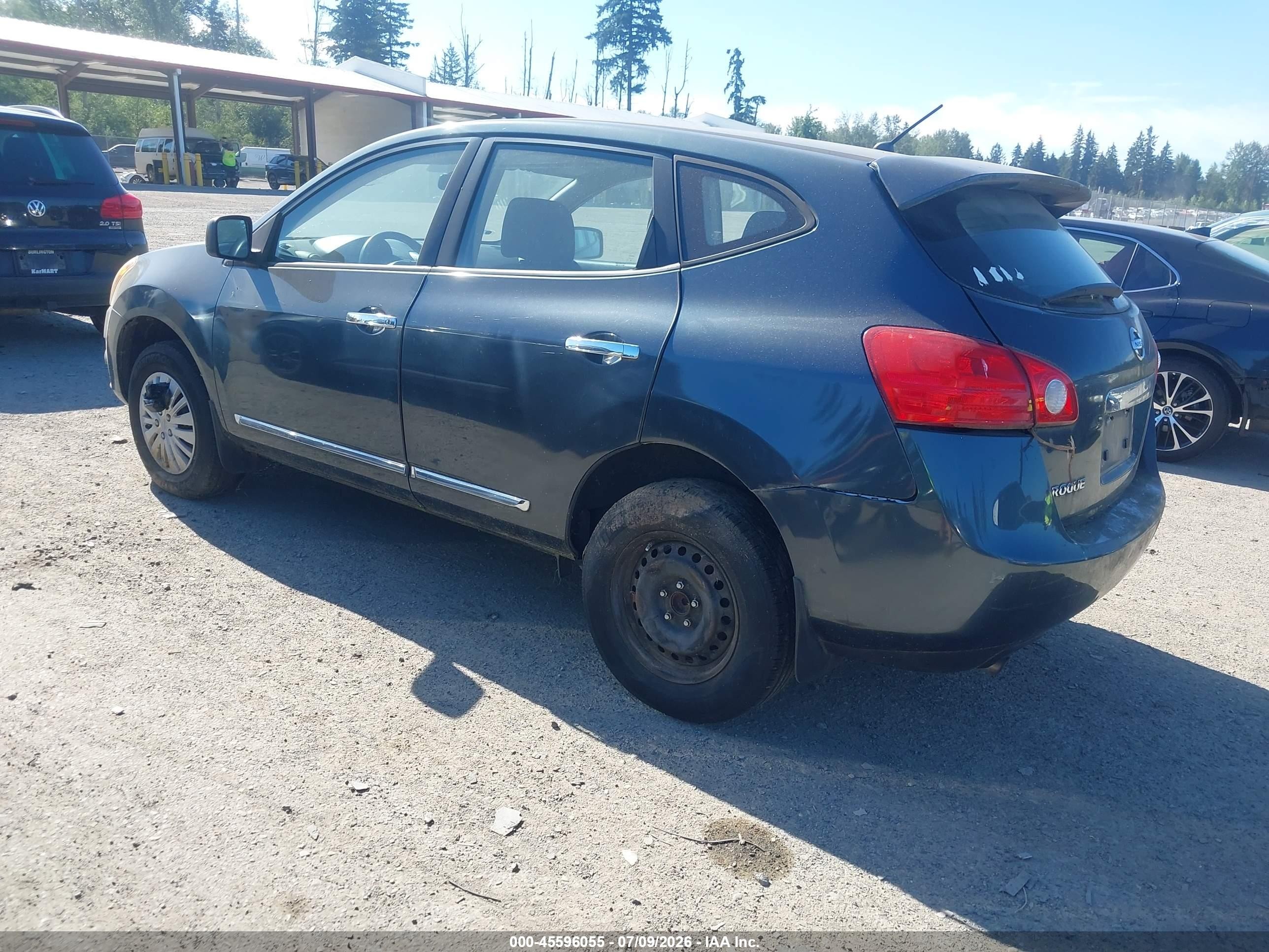 2012 Nissan Rogue S Gray vin: JN8AS5MT1CW611144