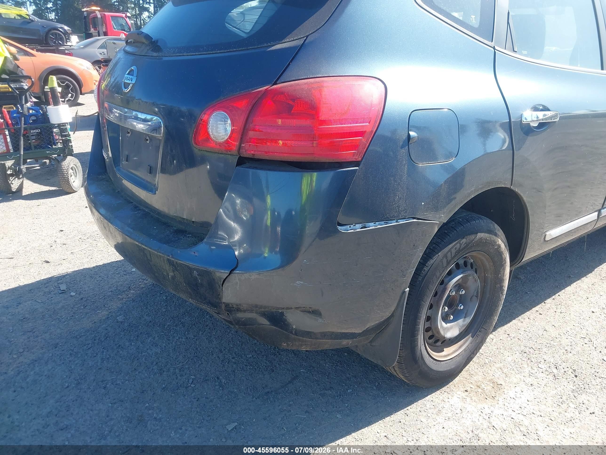 2012 Nissan Rogue S Gray vin: JN8AS5MT1CW611144