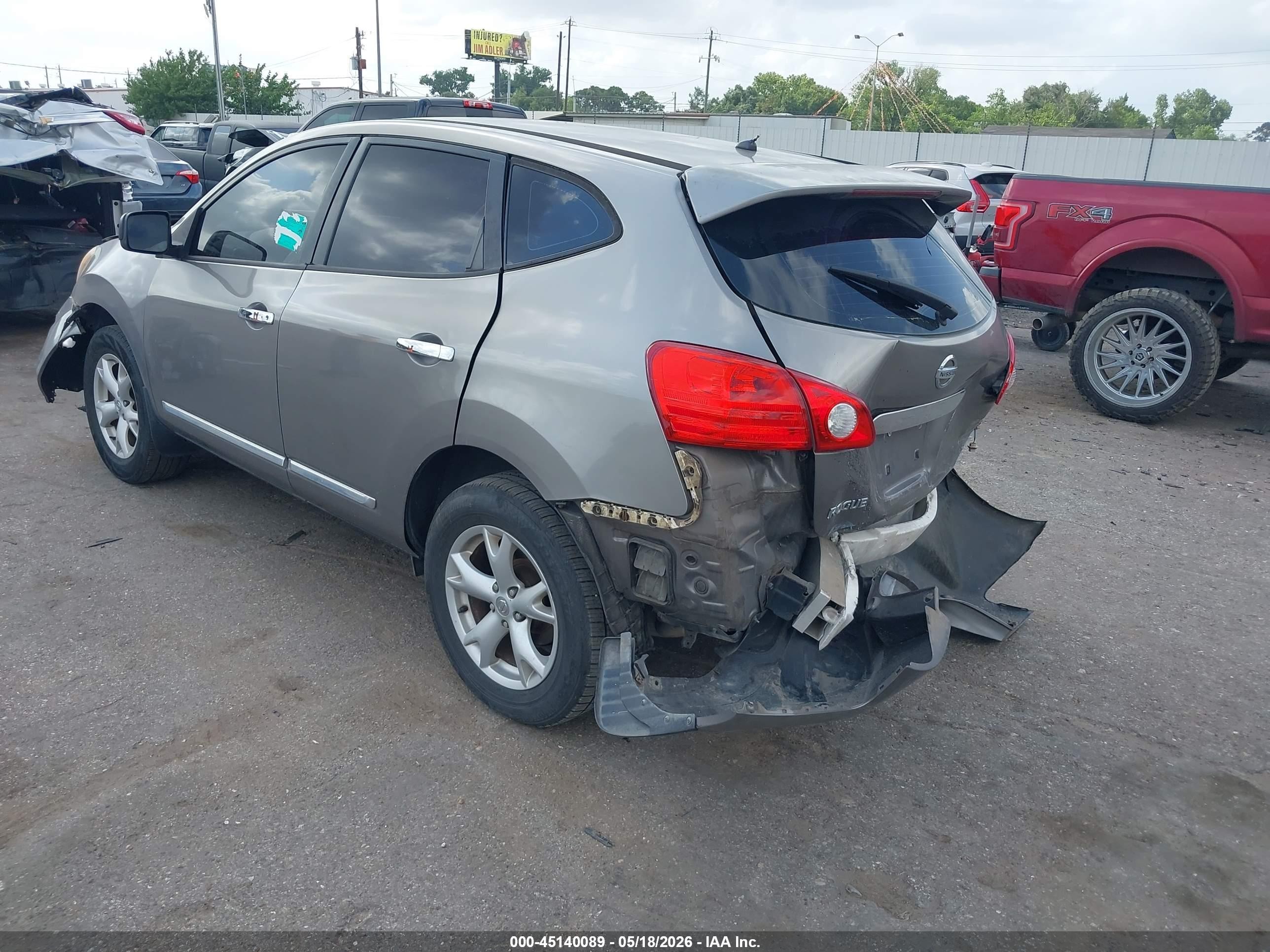 2012 Nissan Rogue S Beige vin: JN8AS5MT1CW613184