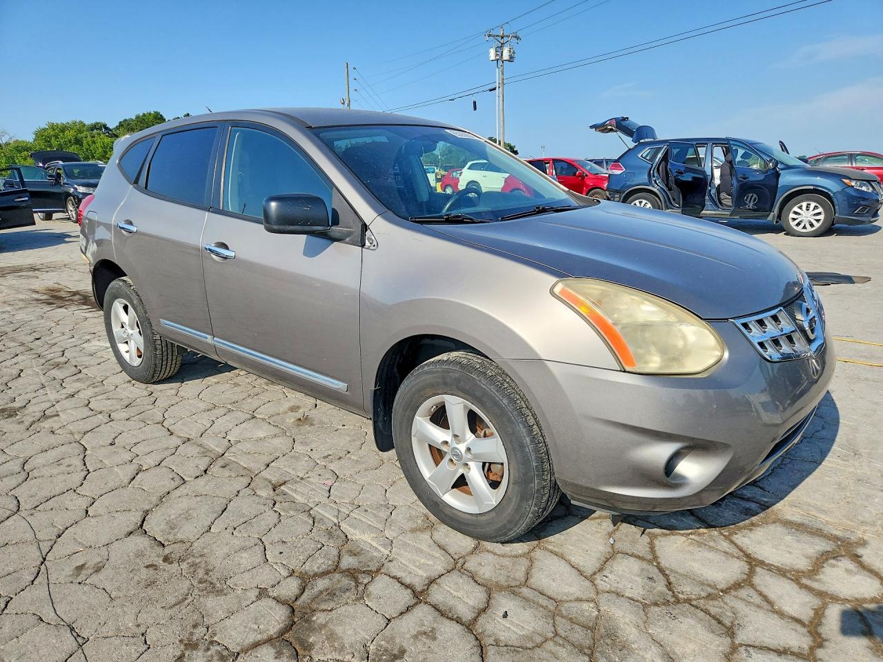 2012 Nissan Rogue S Серый vin: JN8AS5MT1CW613203
