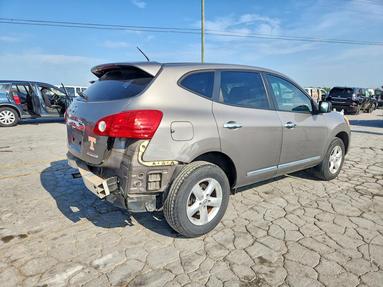2012 Nissan Rogue S Серый vin: JN8AS5MT1CW613203