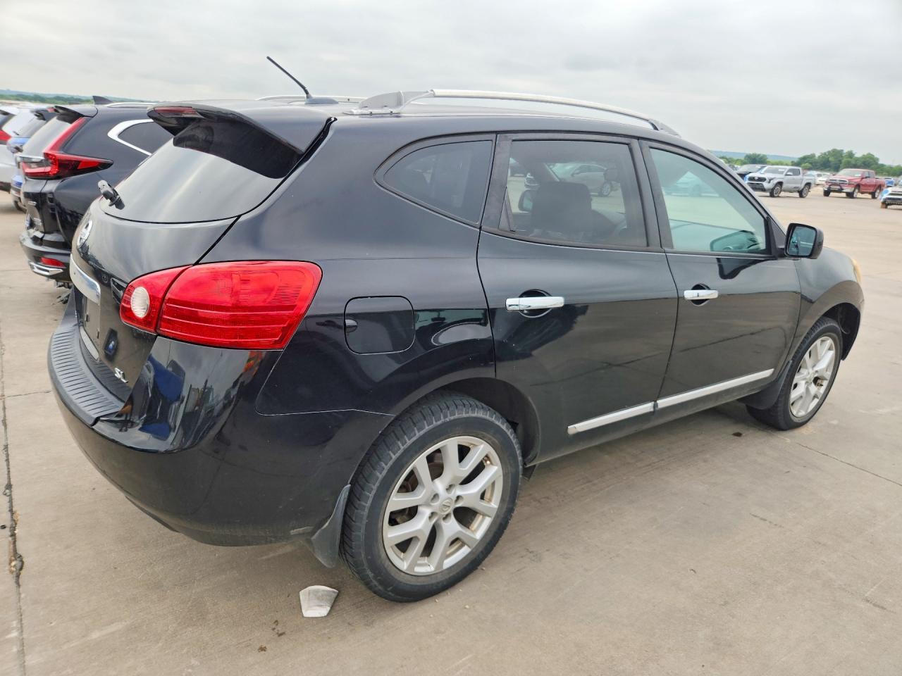 2013 Nissan Rogue S Black vin: JN8AS5MT1DW006395