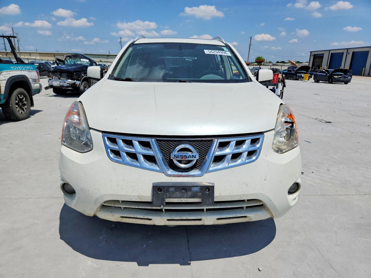 2013 Nissan Rogue S White vin: JN8AS5MT1DW014240