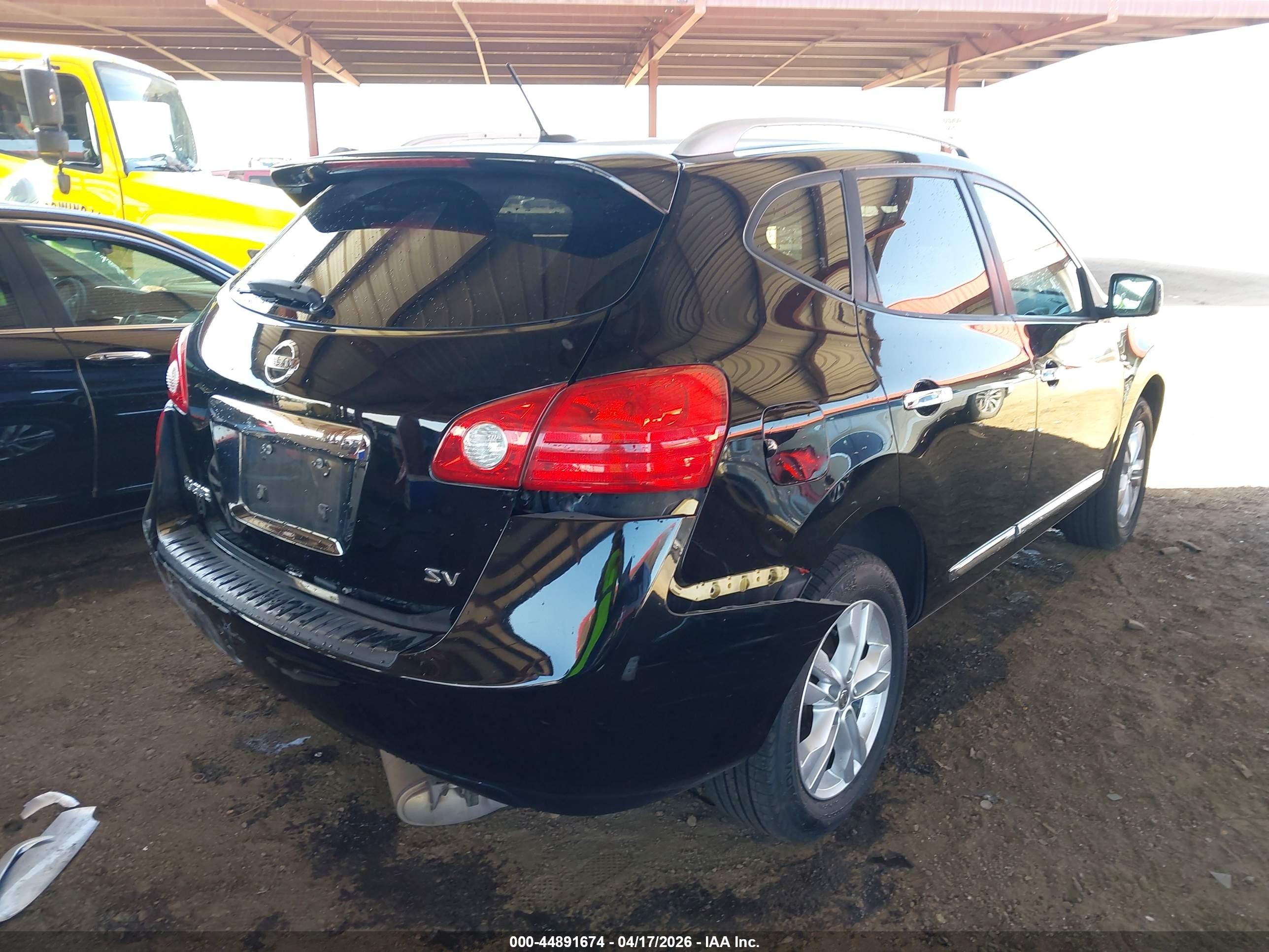2013 Nissan Rogue S/sv Black vin: JN8AS5MT1DW019292