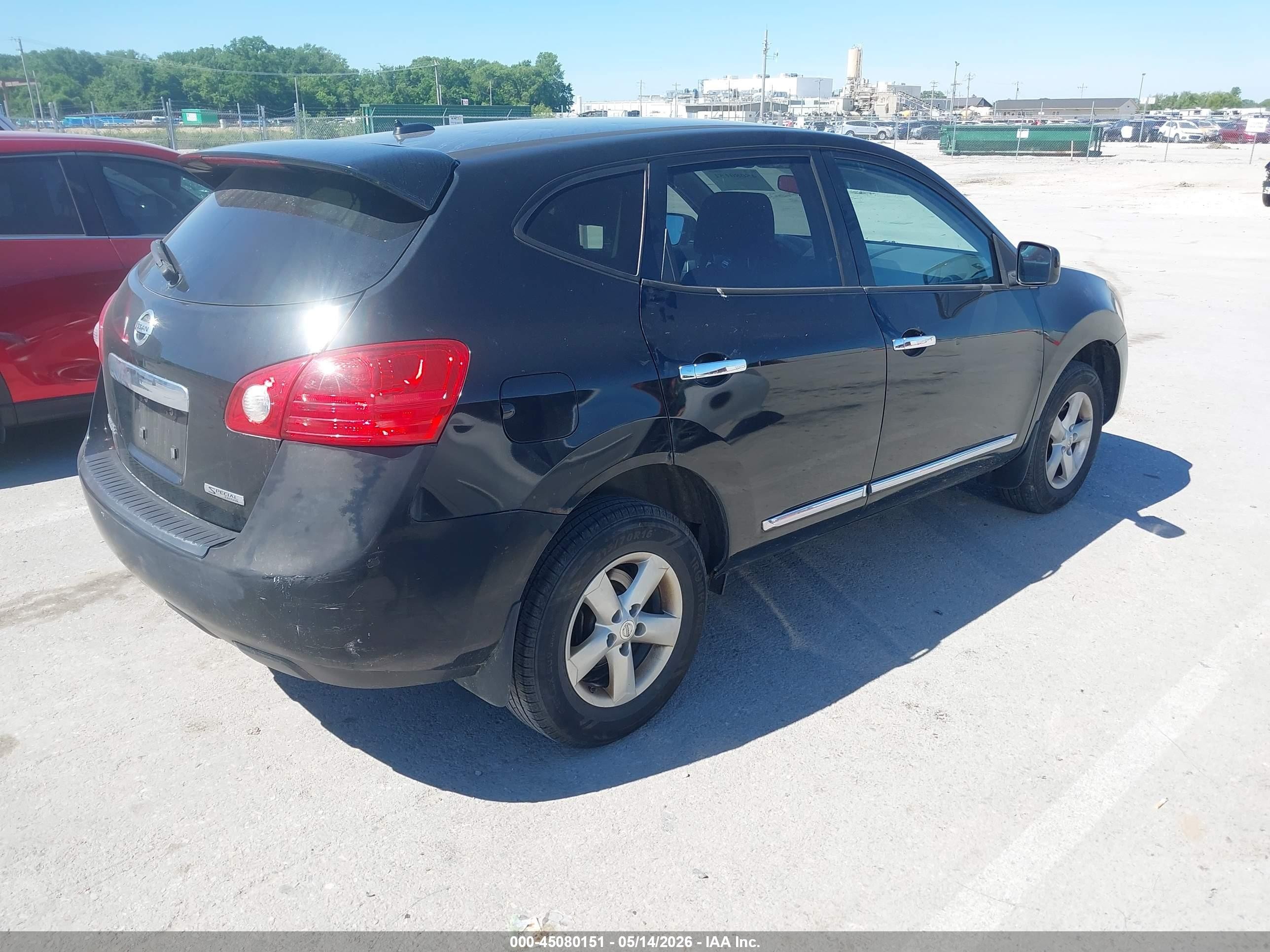 2013 Nissan Rogue S Black vin: JN8AS5MT1DW034469