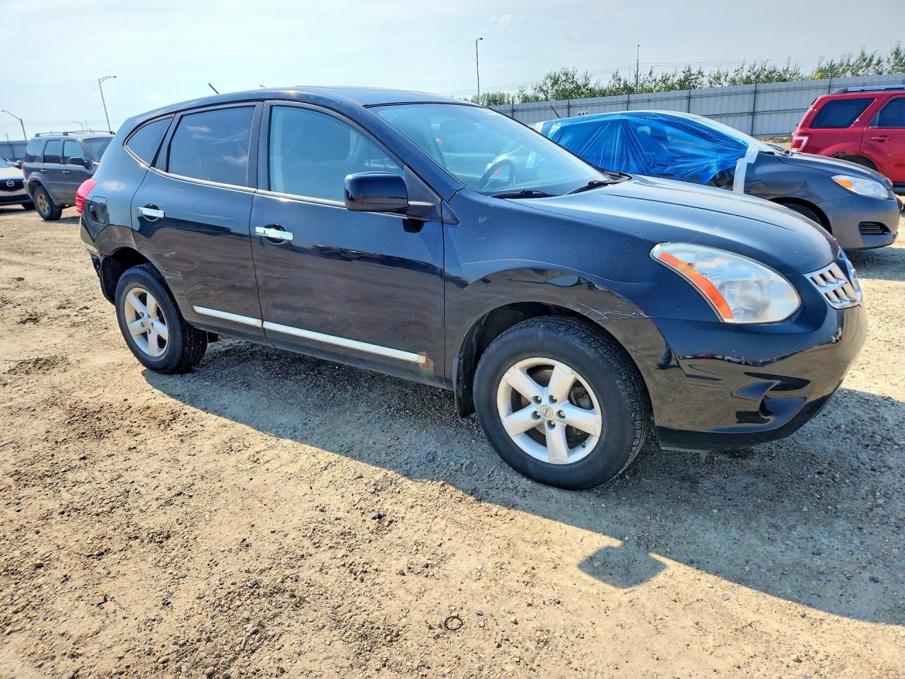 2013 Nissan Rogue S Black vin: JN8AS5MT1DW037694