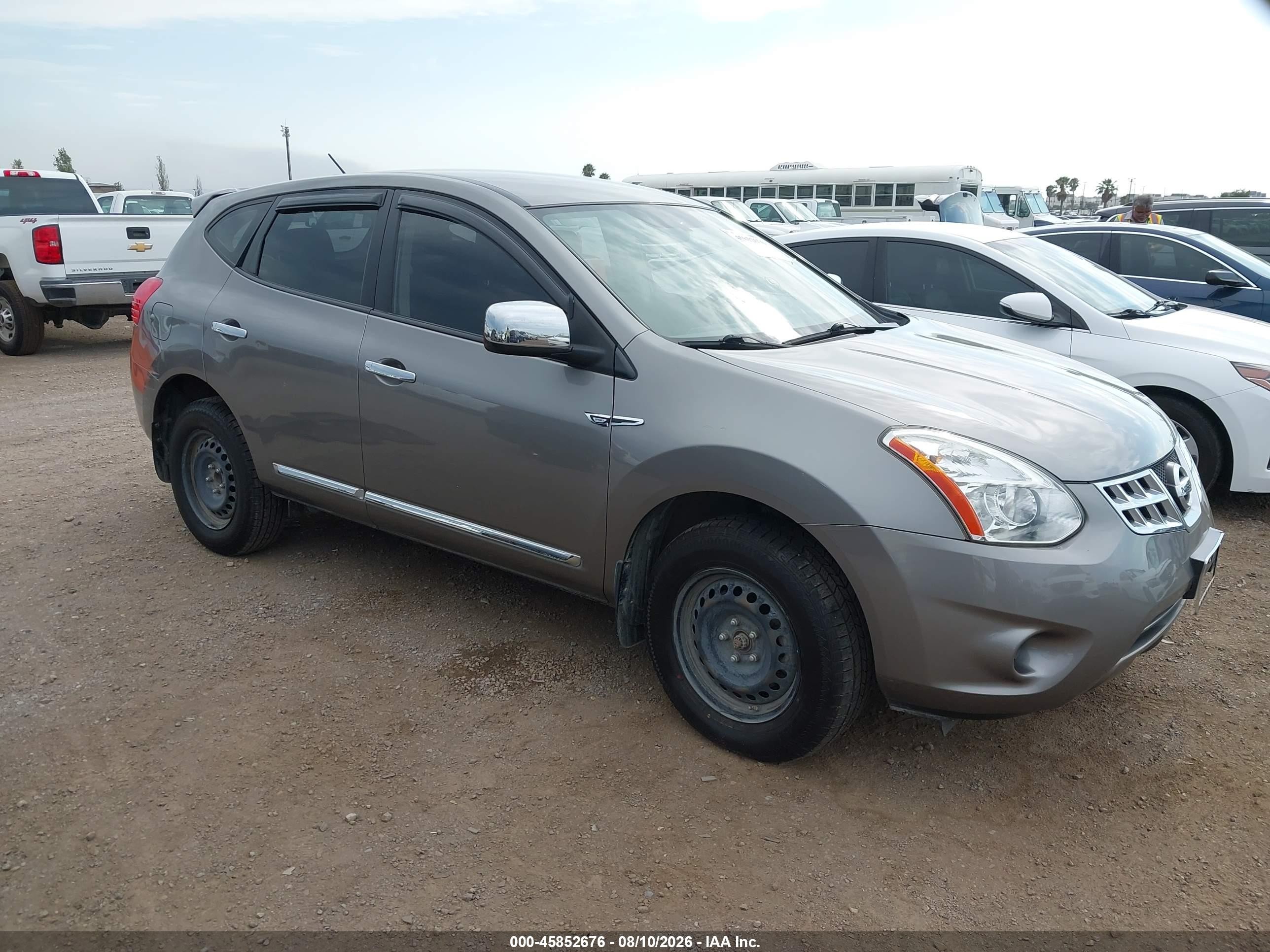 2013 Nissan Rogue S Gray vin: JN8AS5MT1DW042071
