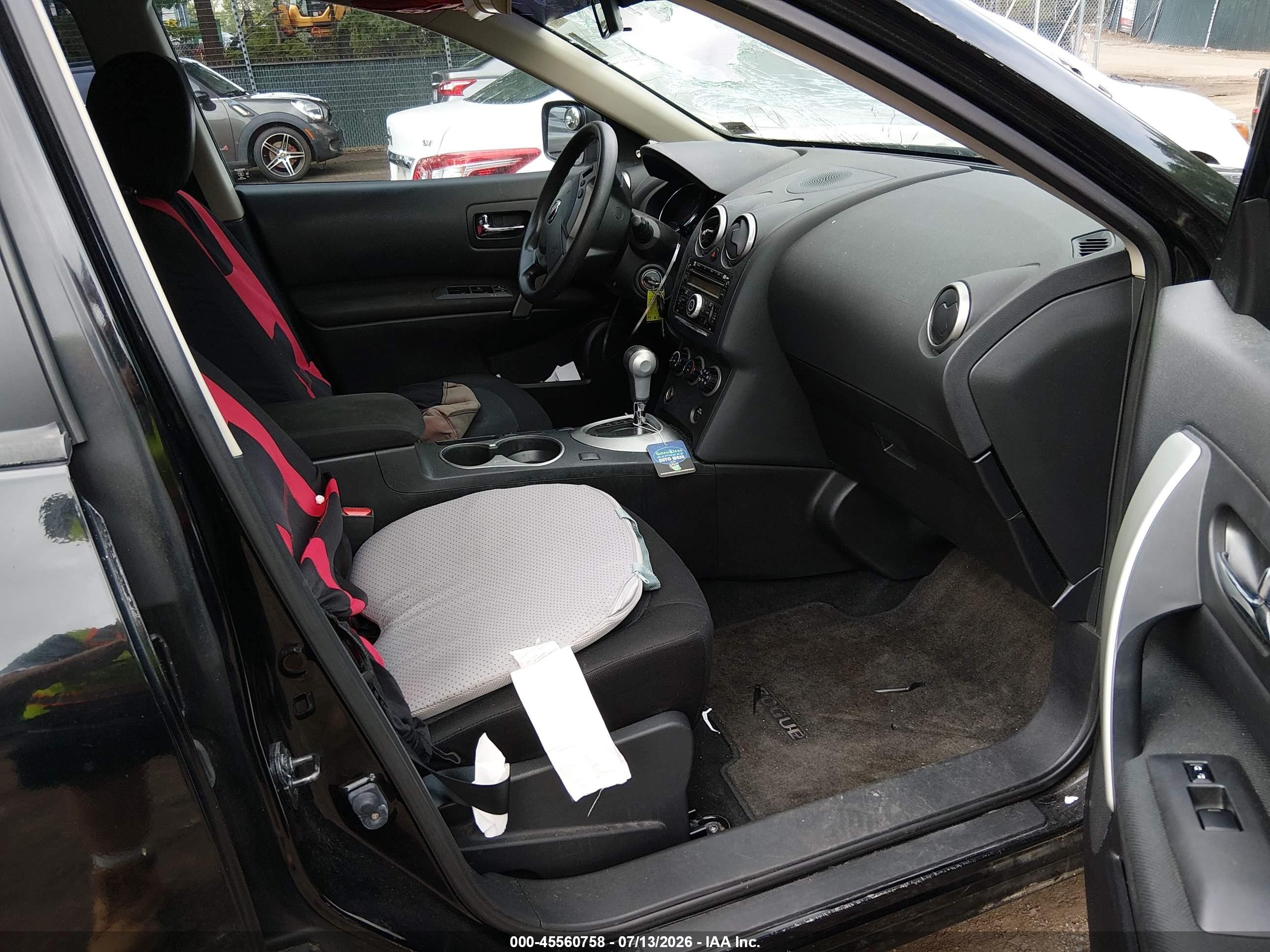 2013 Nissan Rogue S Black vin: JN8AS5MT1DW504502