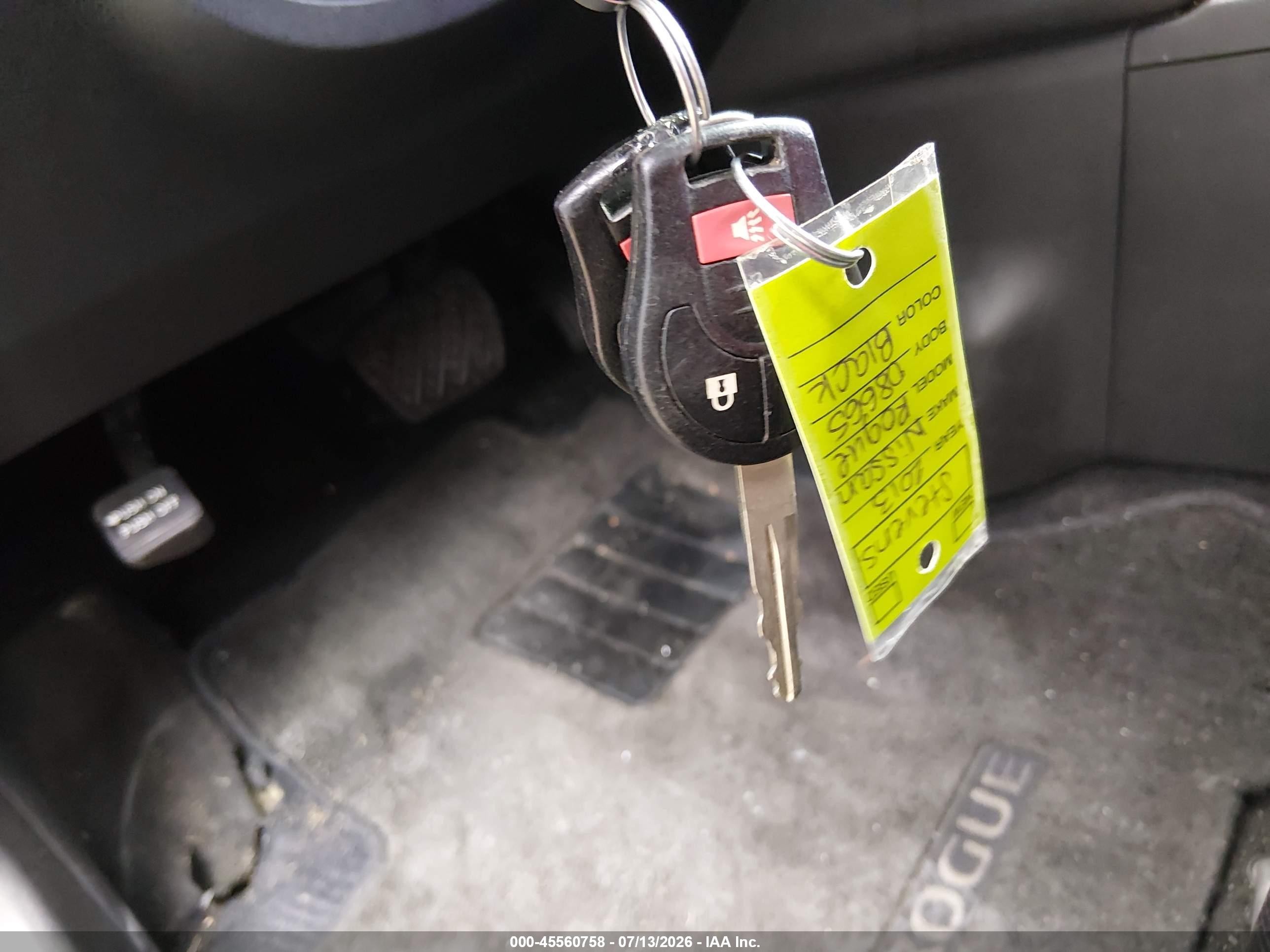 2013 Nissan Rogue S Black vin: JN8AS5MT1DW504502