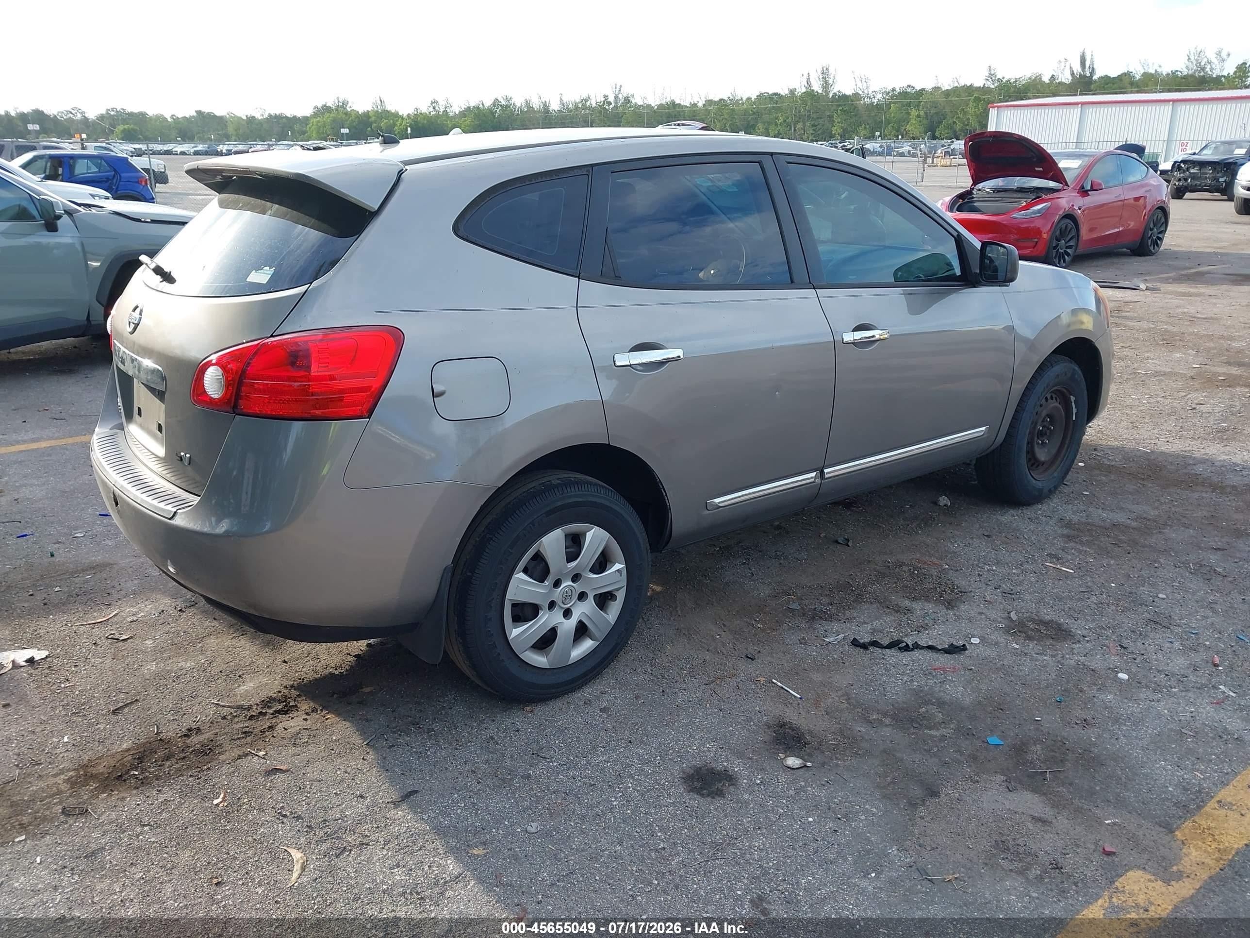 2013 Nissan Rogue S Gray vin: JN8AS5MT1DW507349