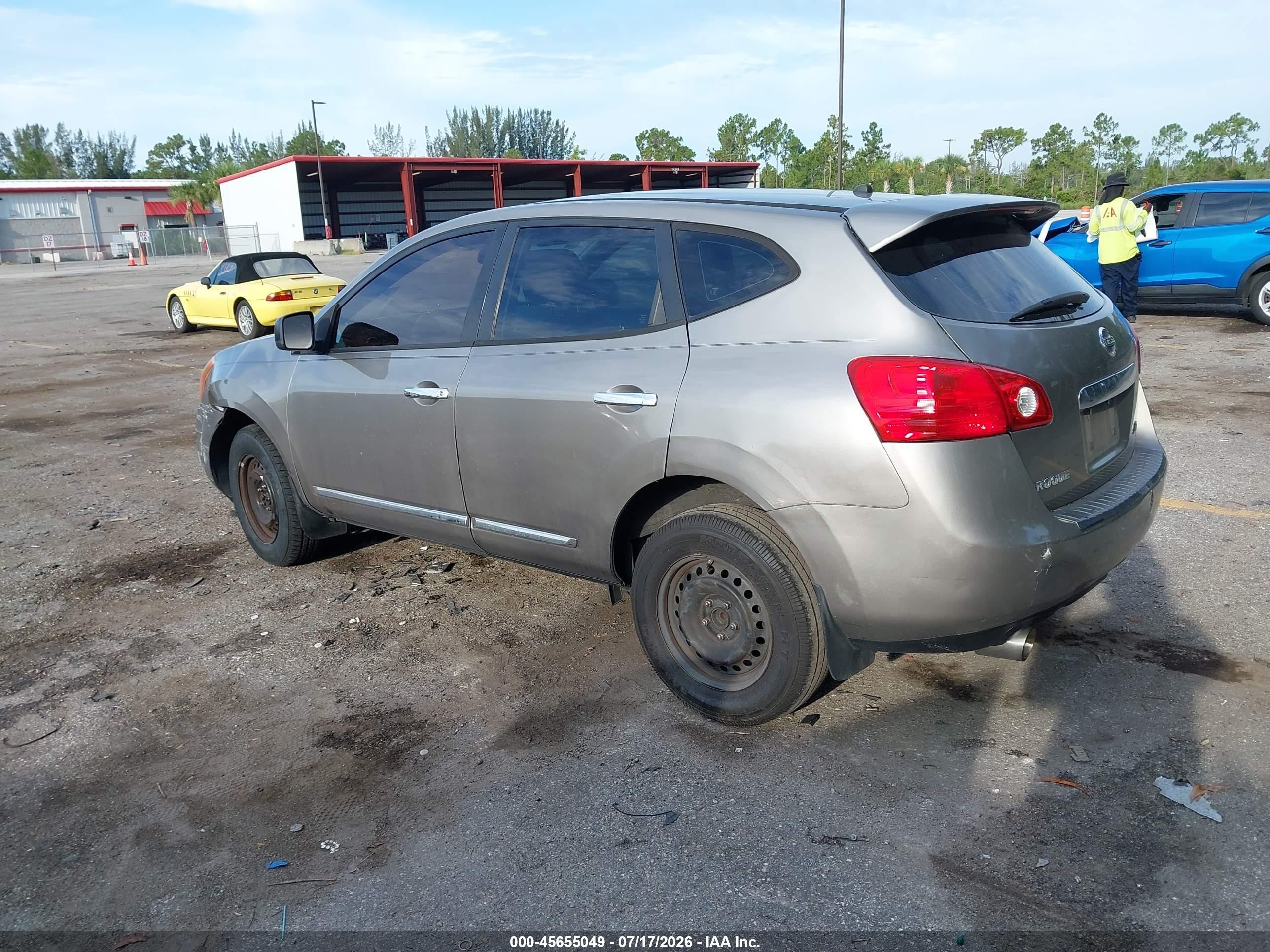 2013 Nissan Rogue S Gray vin: JN8AS5MT1DW507349
