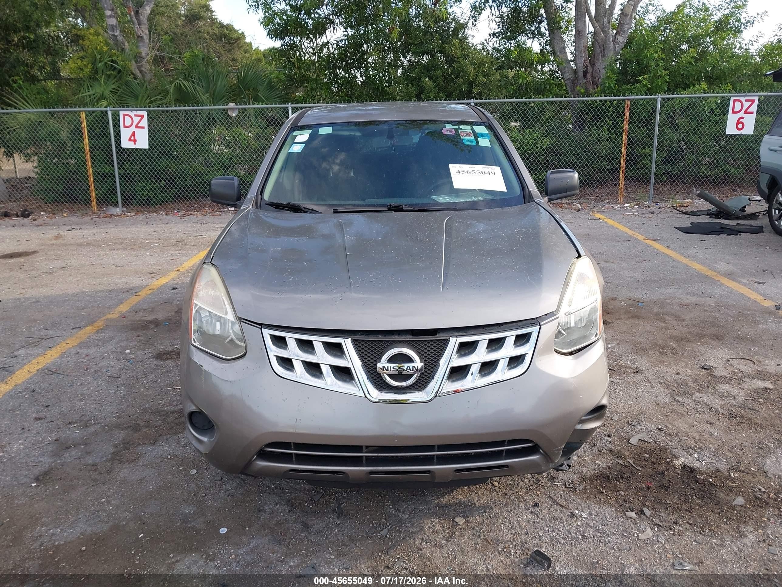 2013 Nissan Rogue S Gray vin: JN8AS5MT1DW507349