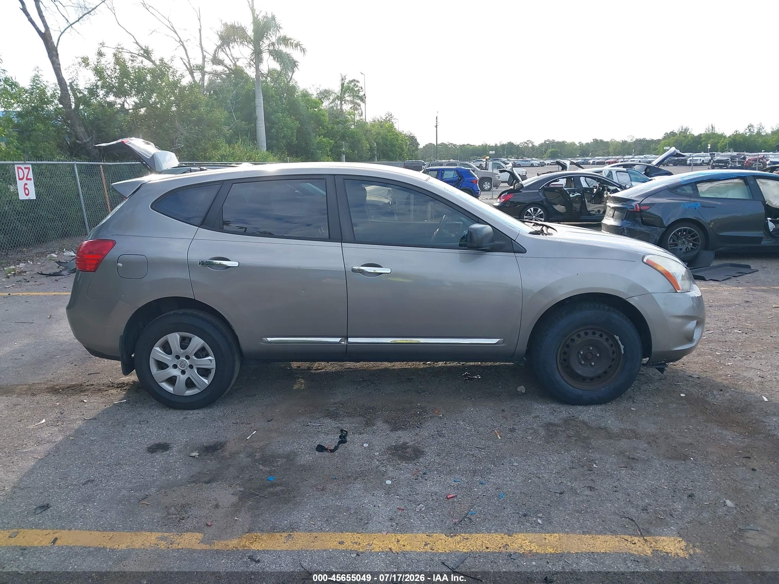 2013 Nissan Rogue S Gray vin: JN8AS5MT1DW507349