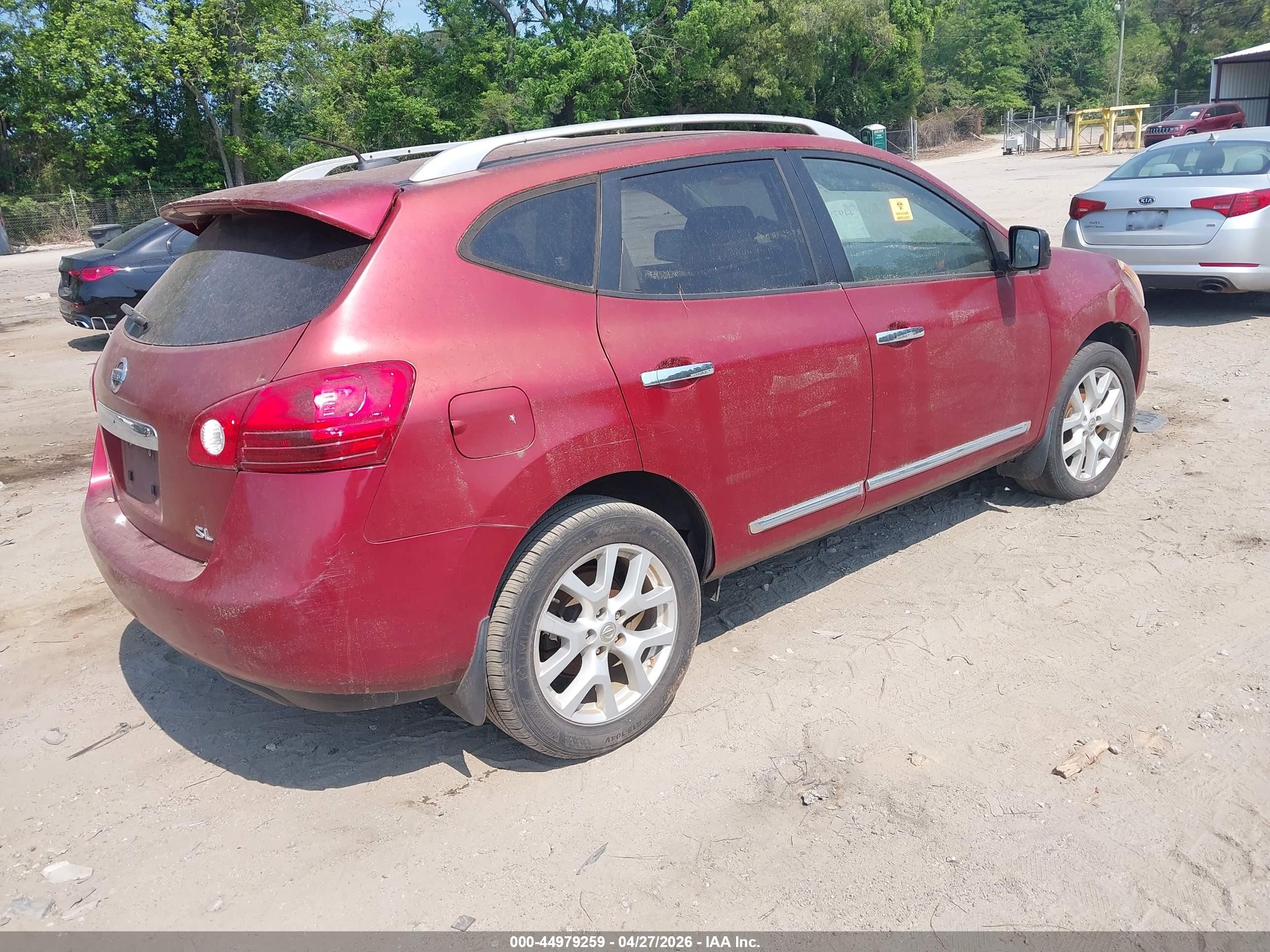 2013 Nissan Rogue Sv W/sl Pkg Red vin: JN8AS5MT1DW509666