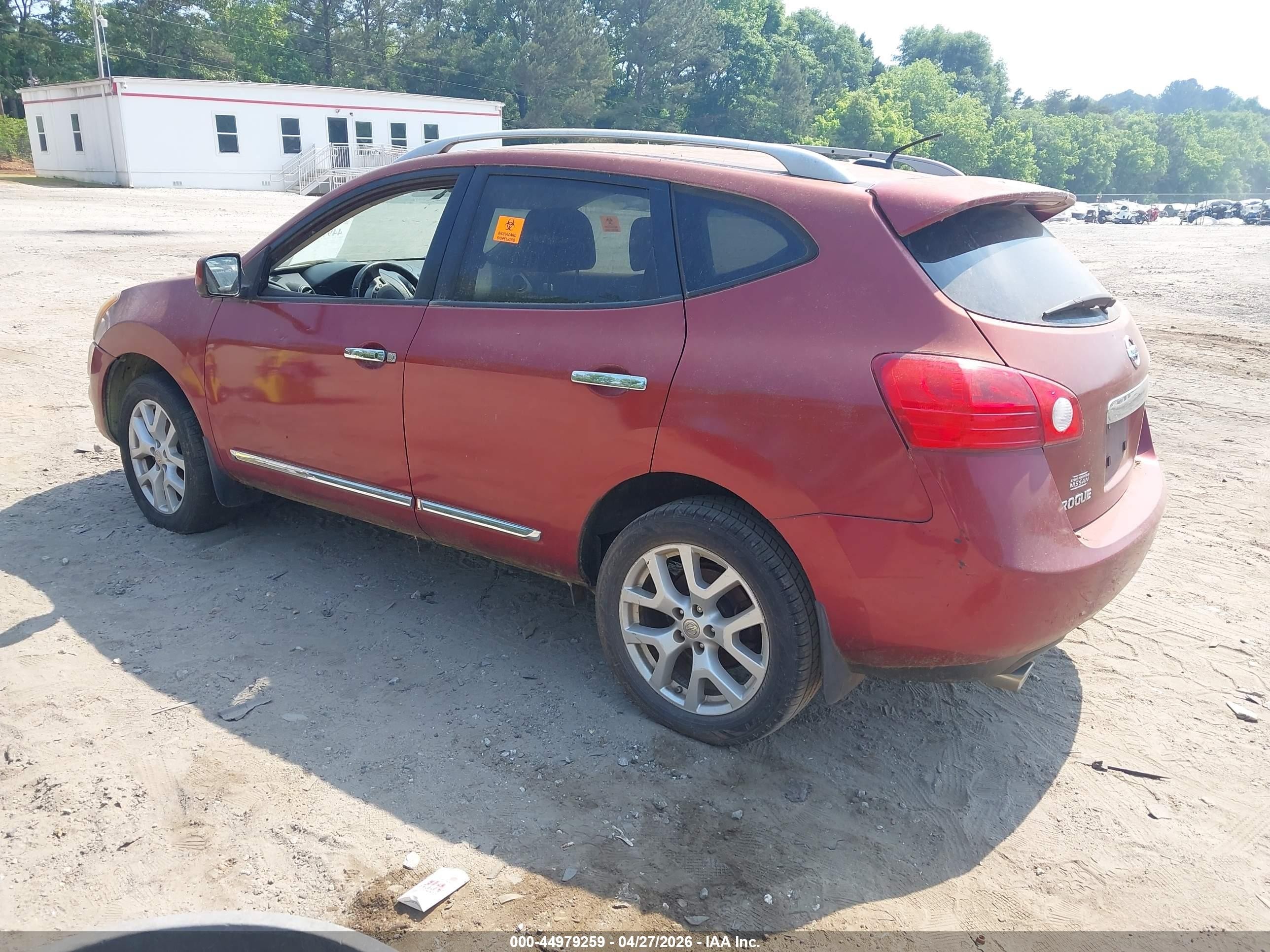 2013 Nissan Rogue Sv W/sl Pkg Red vin: JN8AS5MT1DW509666