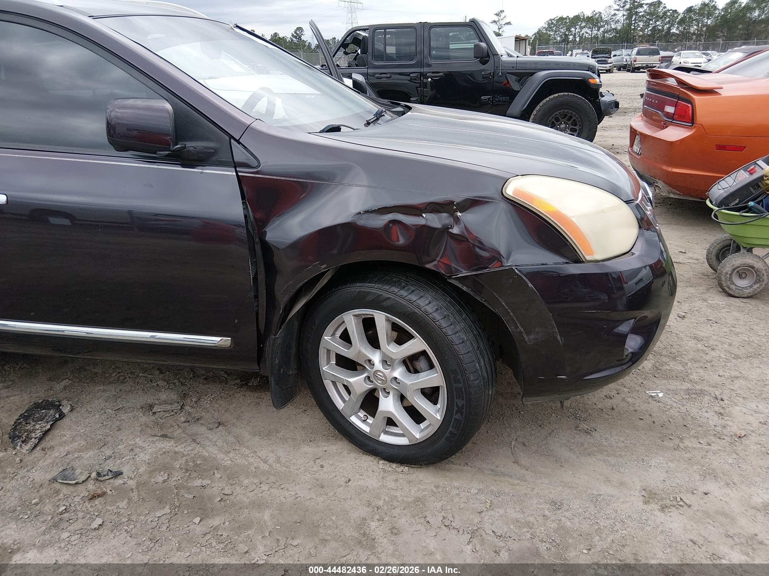 2013 Nissan Rogue Sv W/sl Pkg Black vin: JN8AS5MT1DW515032