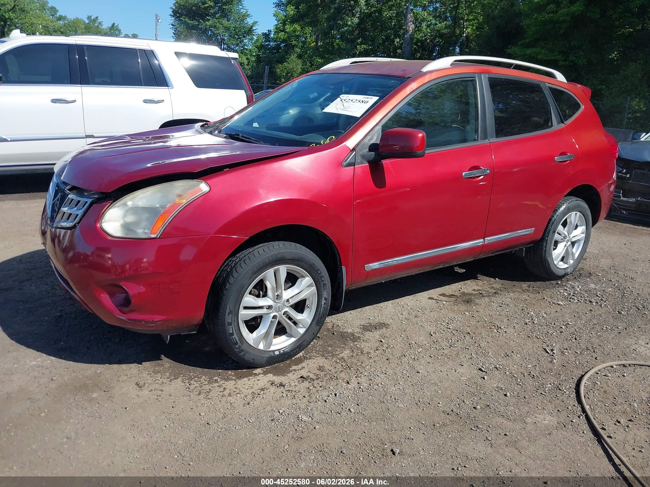 2013 Nissan Rogue Sv Red vin: JN8AS5MT1DW519131