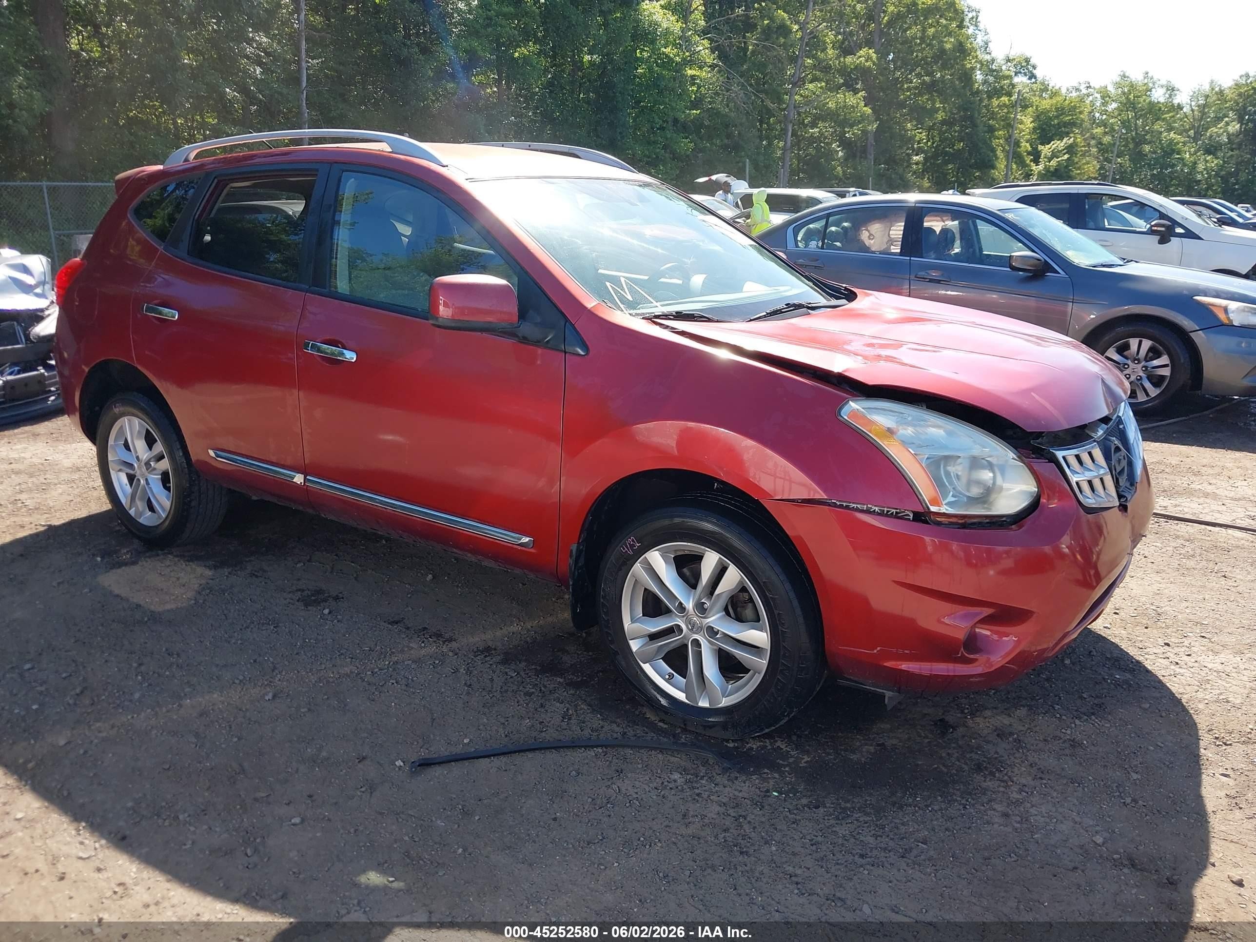 2013 Nissan Rogue Sv Red vin: JN8AS5MT1DW519131