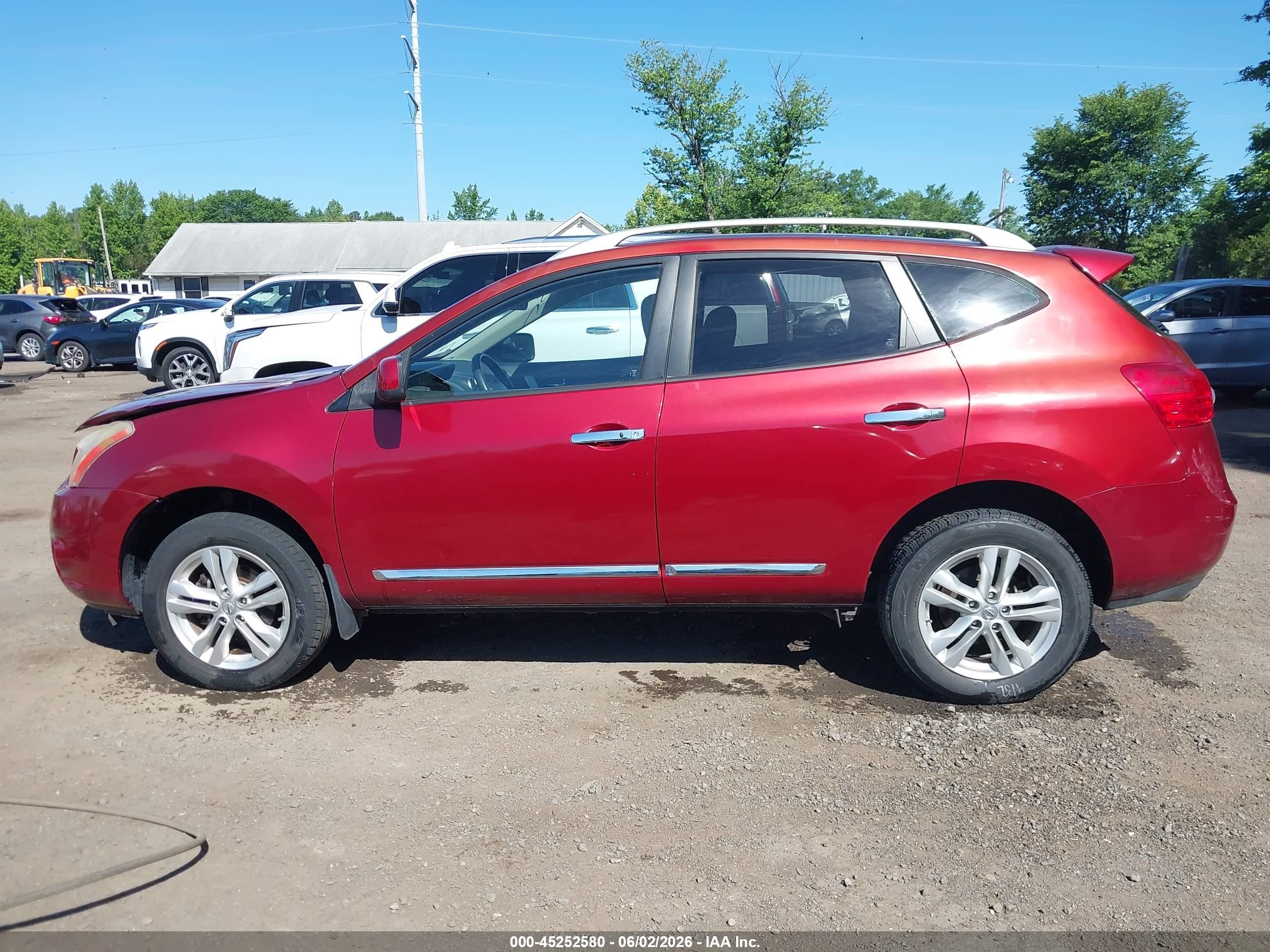 2013 Nissan Rogue Sv Red vin: JN8AS5MT1DW519131