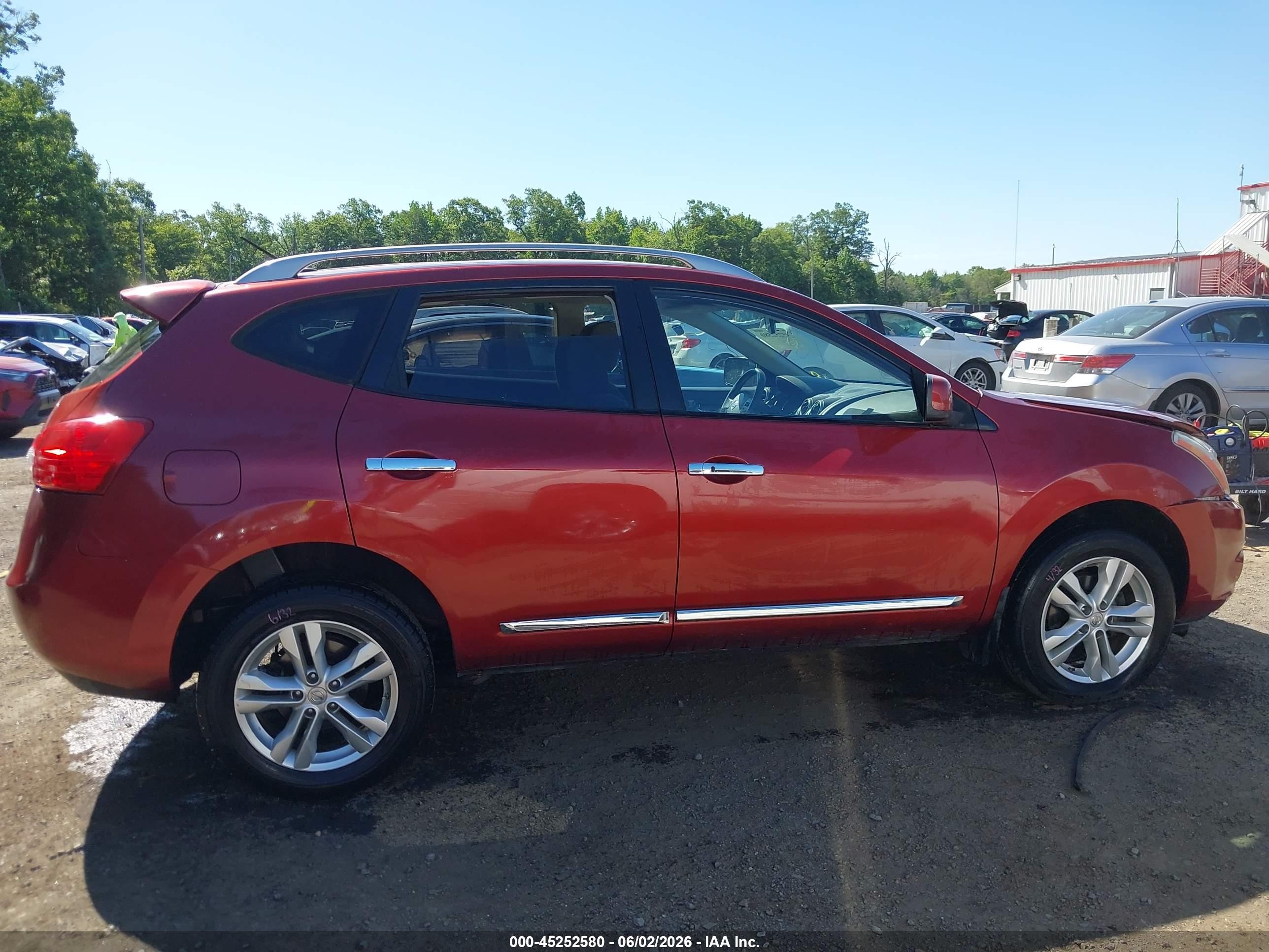 2013 Nissan Rogue Sv Red vin: JN8AS5MT1DW519131