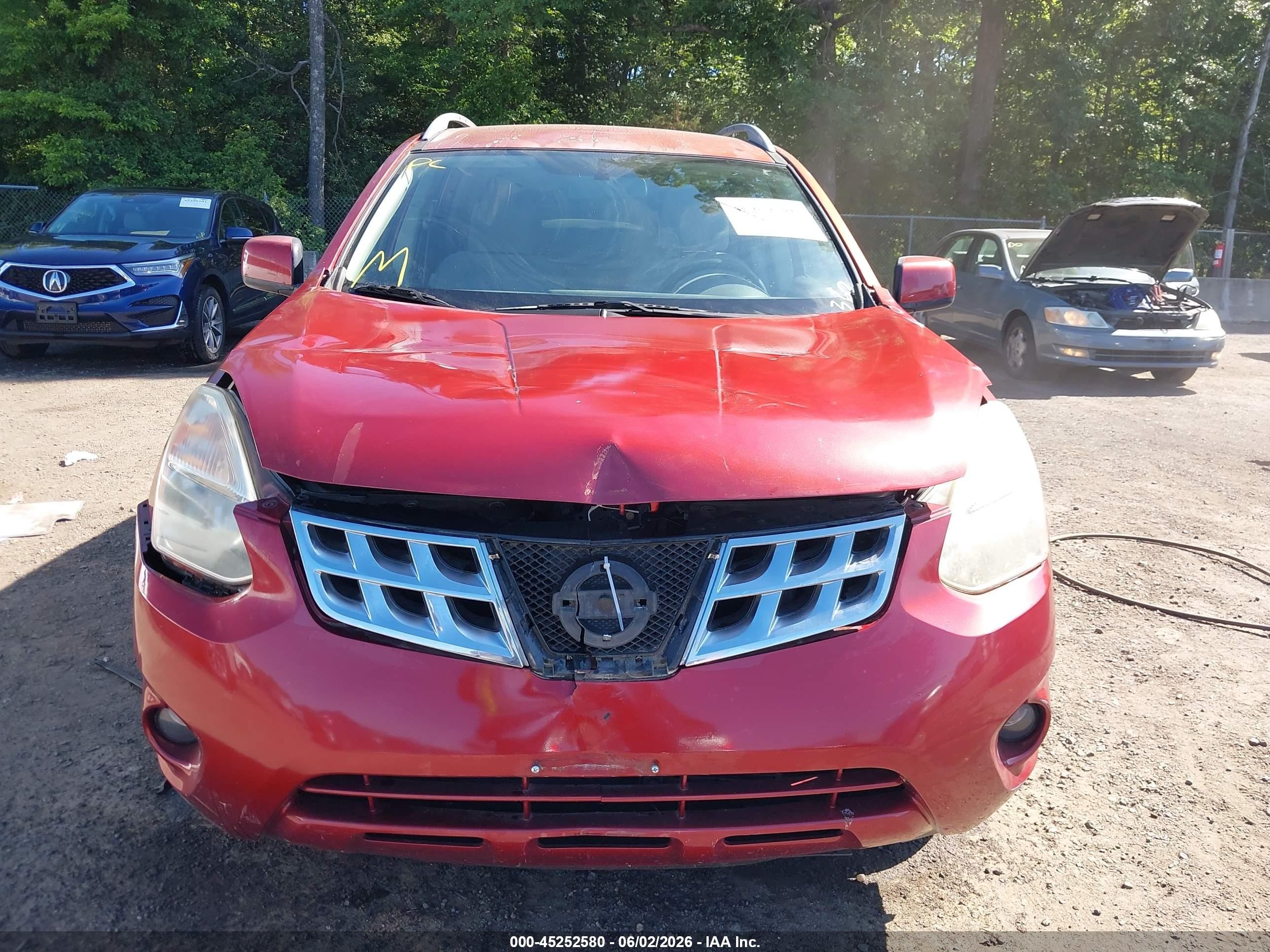2013 Nissan Rogue Sv Red vin: JN8AS5MT1DW519131