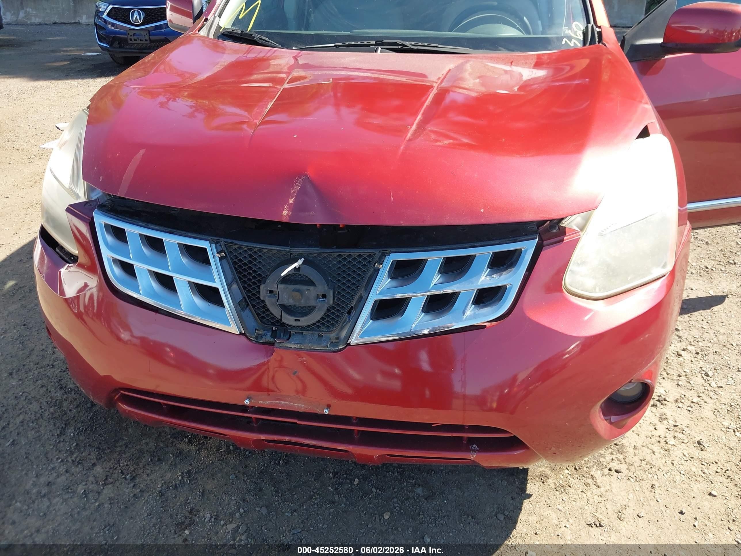 2013 Nissan Rogue Sv Red vin: JN8AS5MT1DW519131