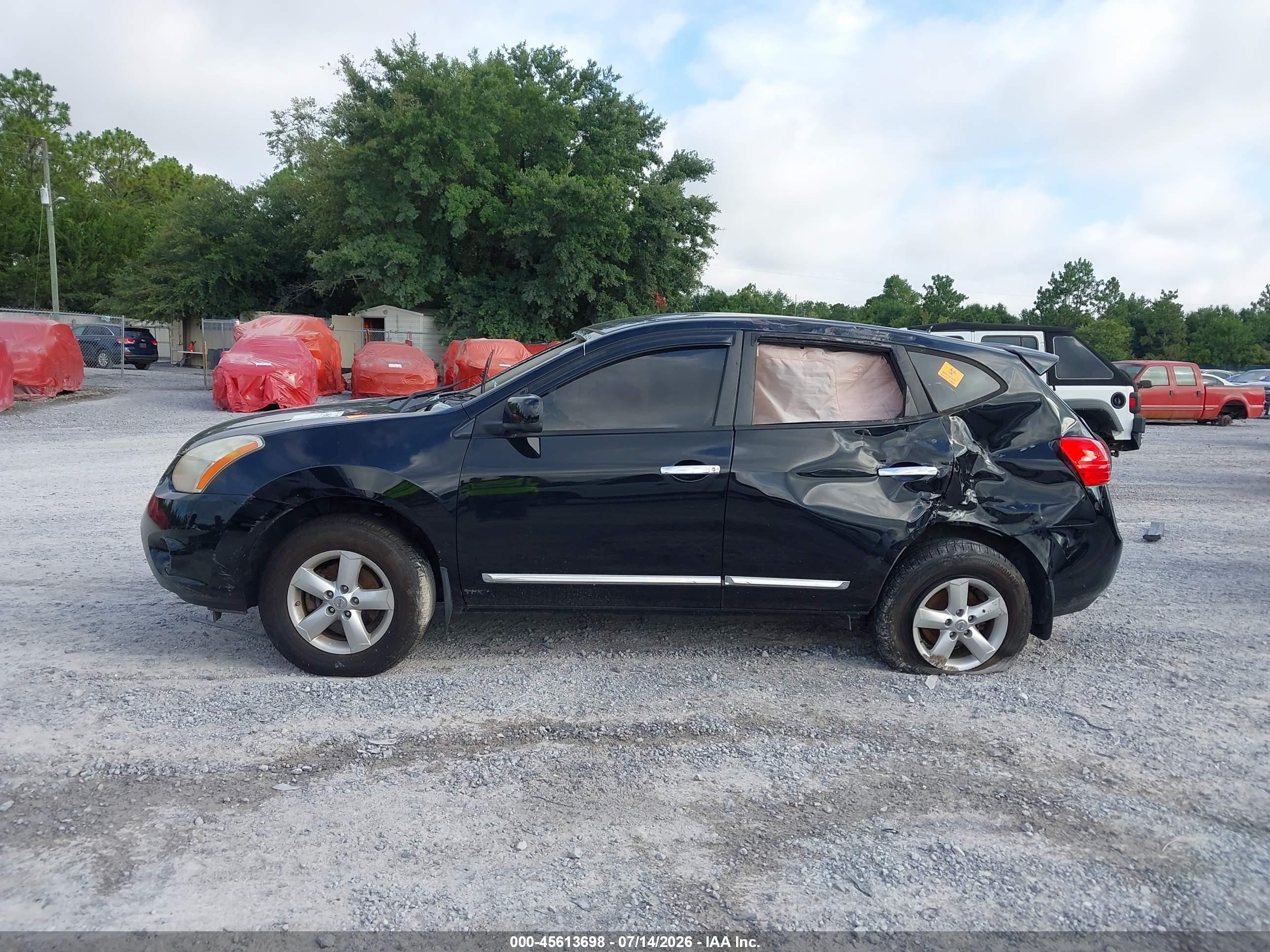 2013 Nissan Rogue S Black vin: JN8AS5MT1DW519758