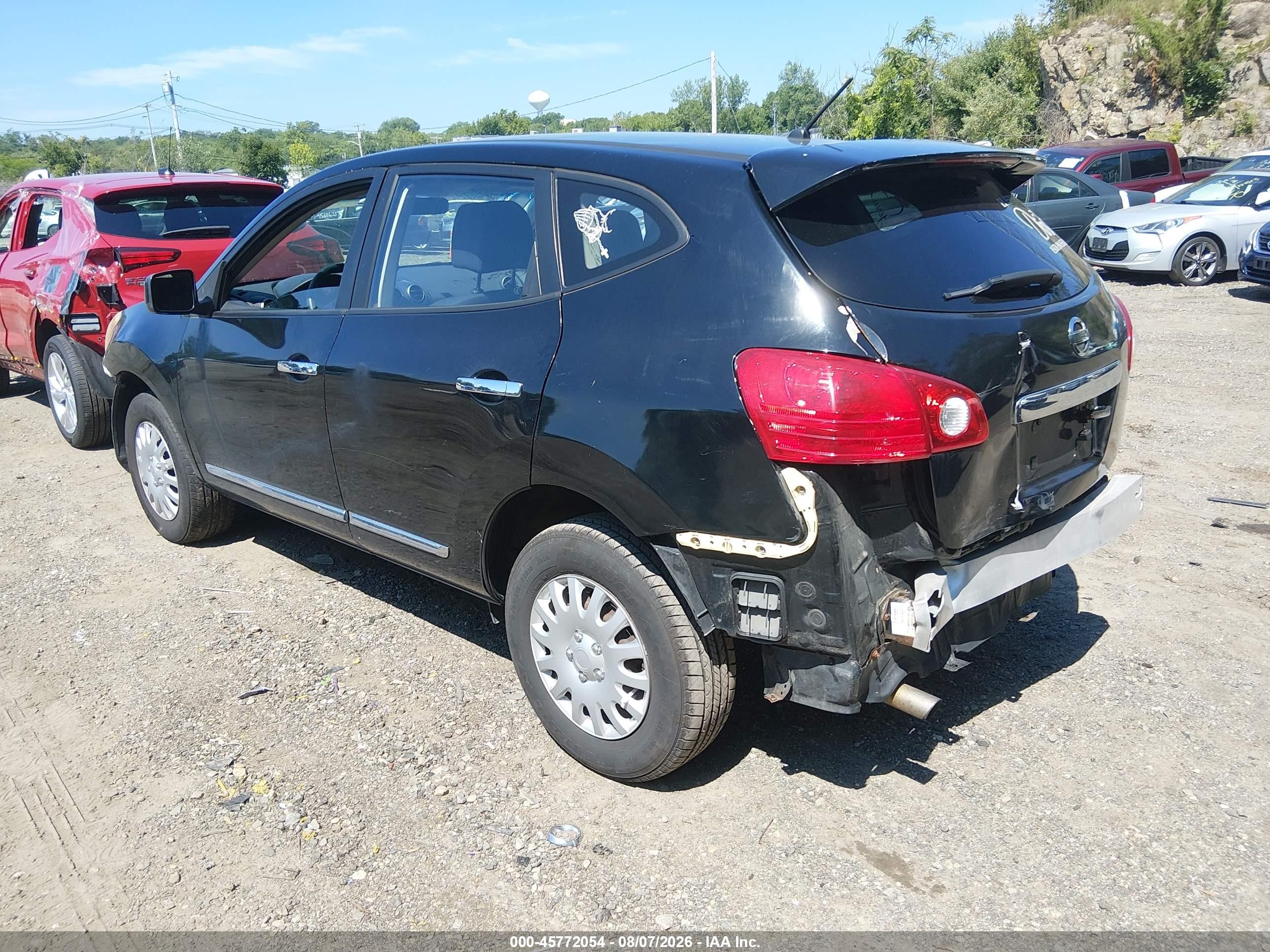 2013 Nissan Rogue S Black vin: JN8AS5MT1DW522157