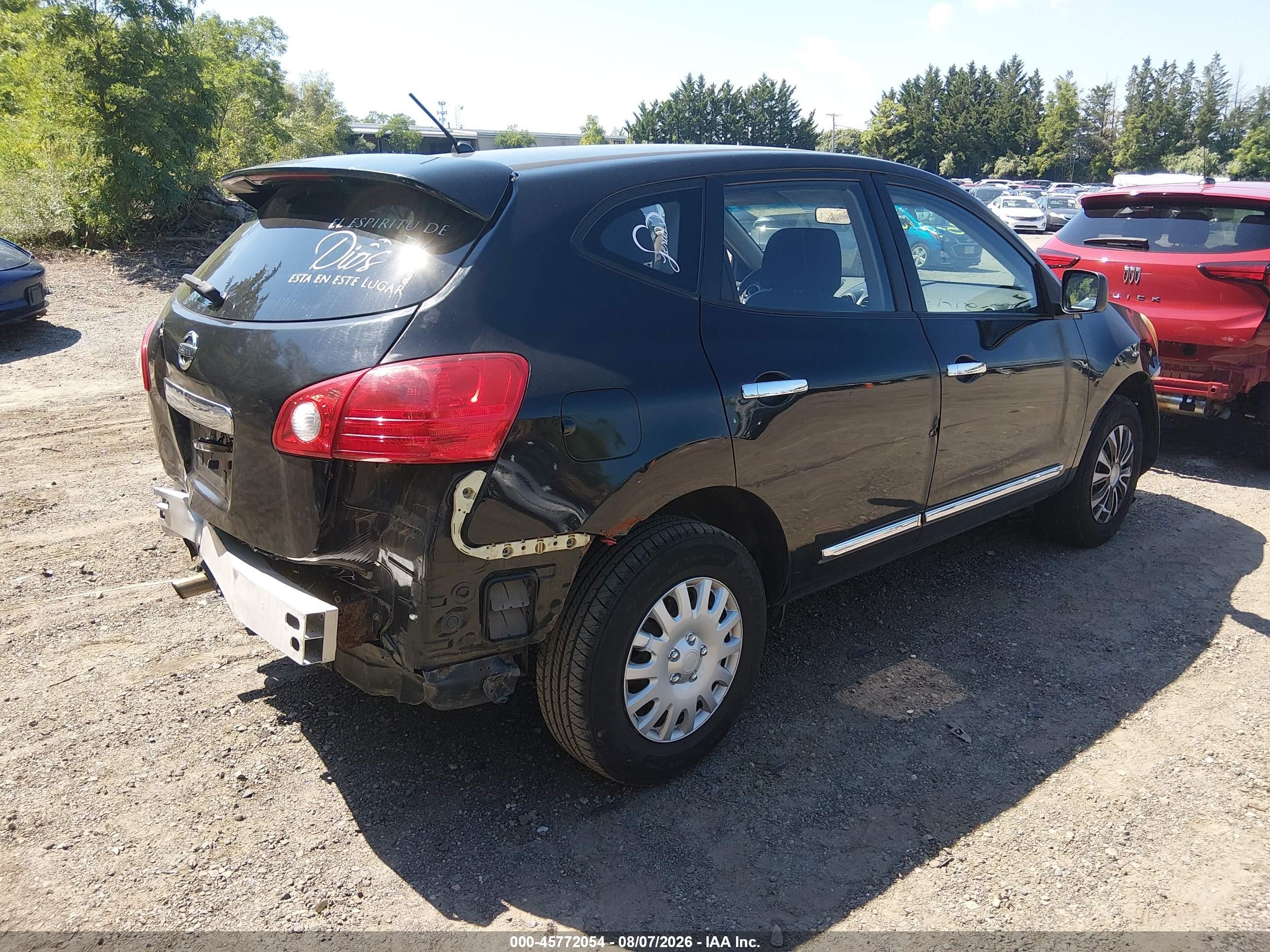 2013 Nissan Rogue S Black vin: JN8AS5MT1DW522157