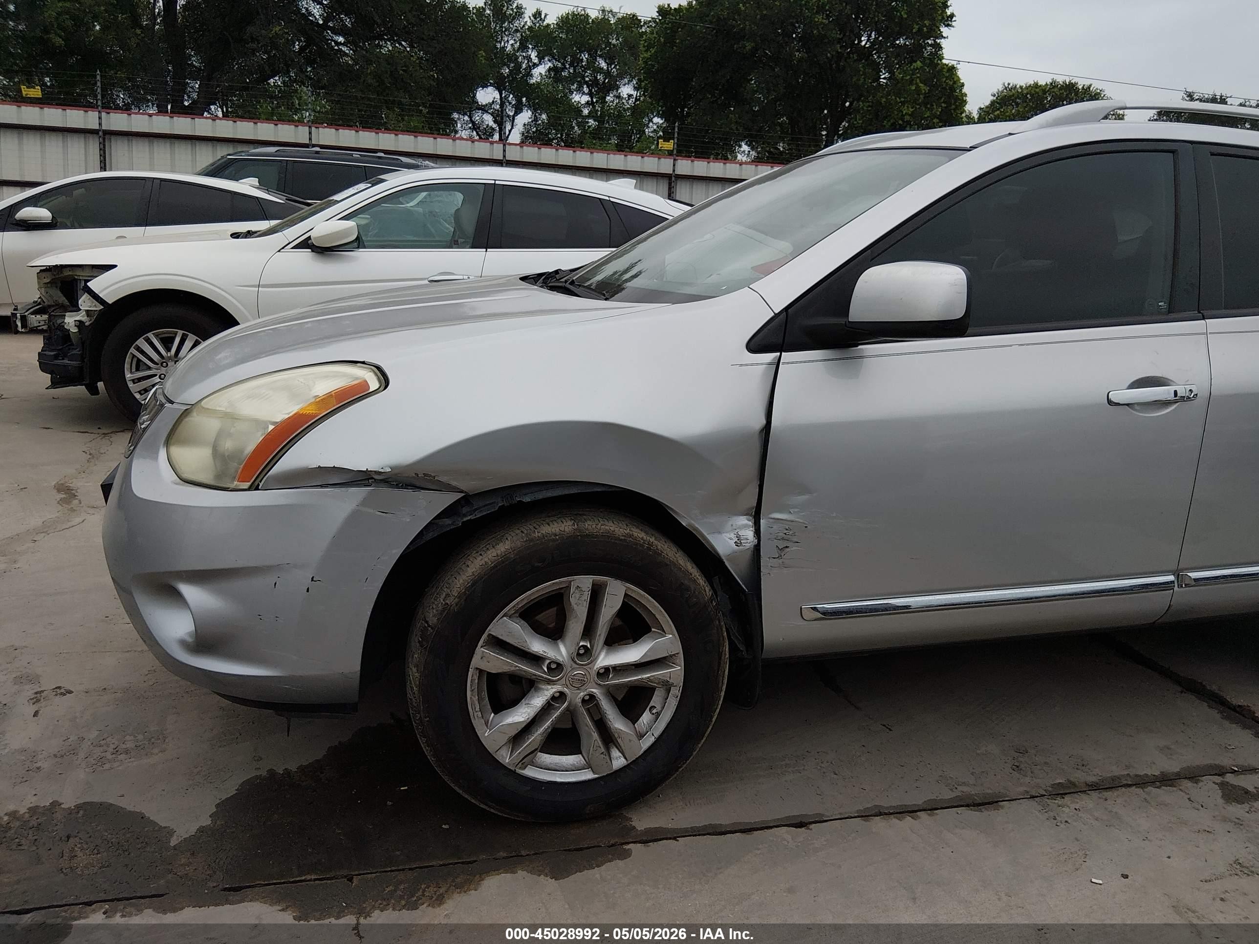 2013 Nissan Rogue Sv Gray vin: JN8AS5MT1DW524488