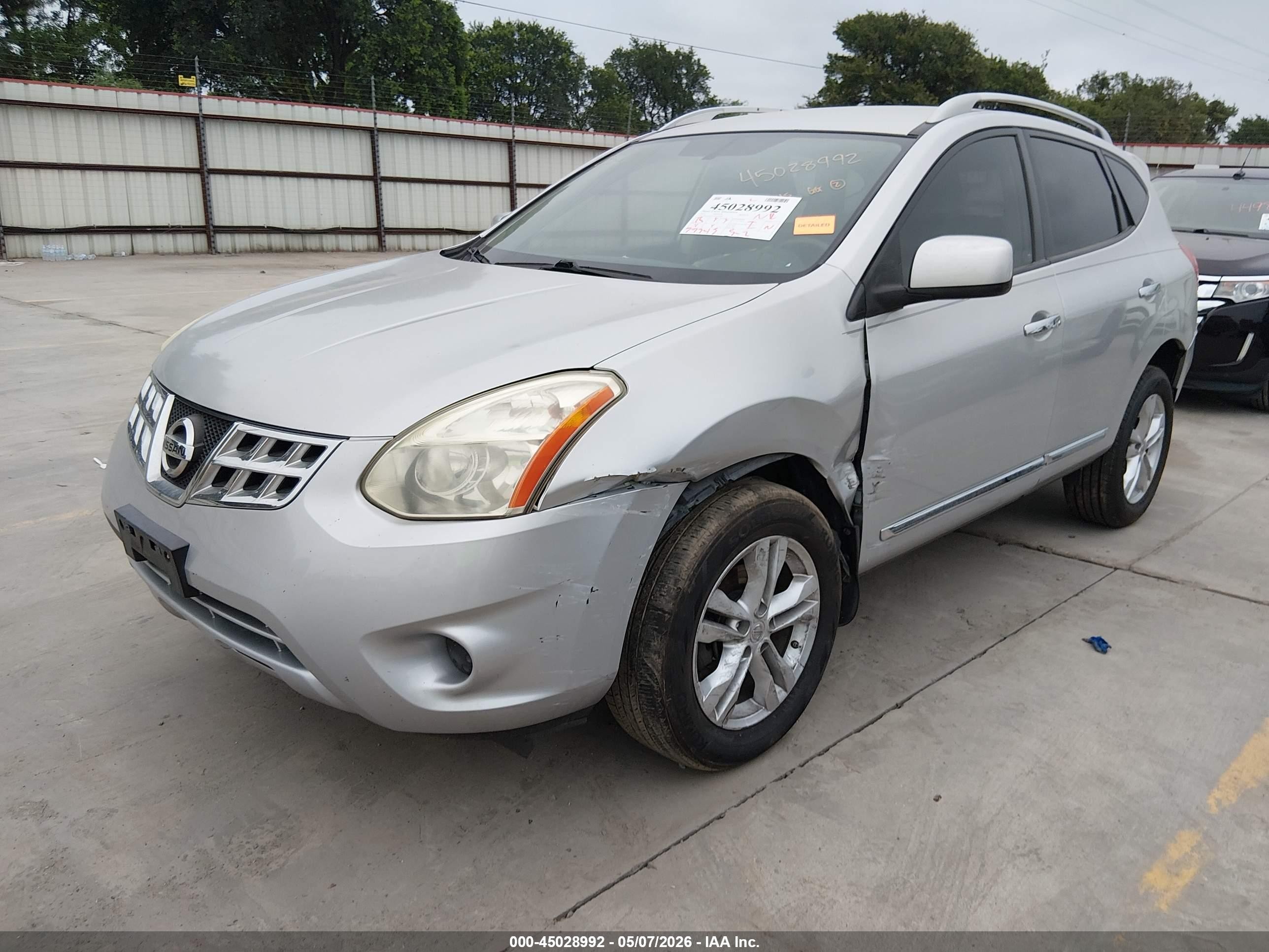 2013 Nissan Rogue Sv Gray vin: JN8AS5MT1DW524488