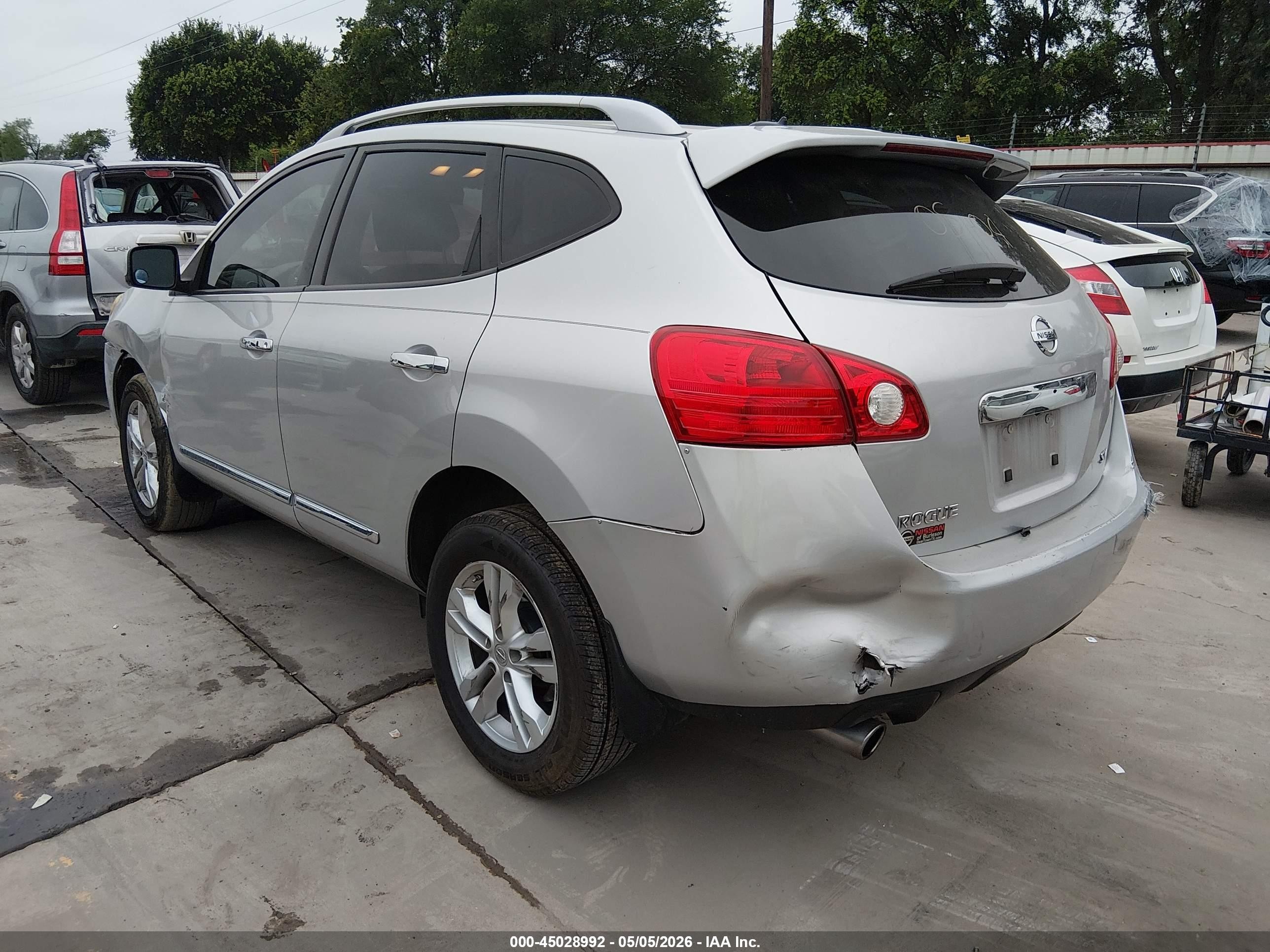 2013 Nissan Rogue Sv Gray vin: JN8AS5MT1DW524488