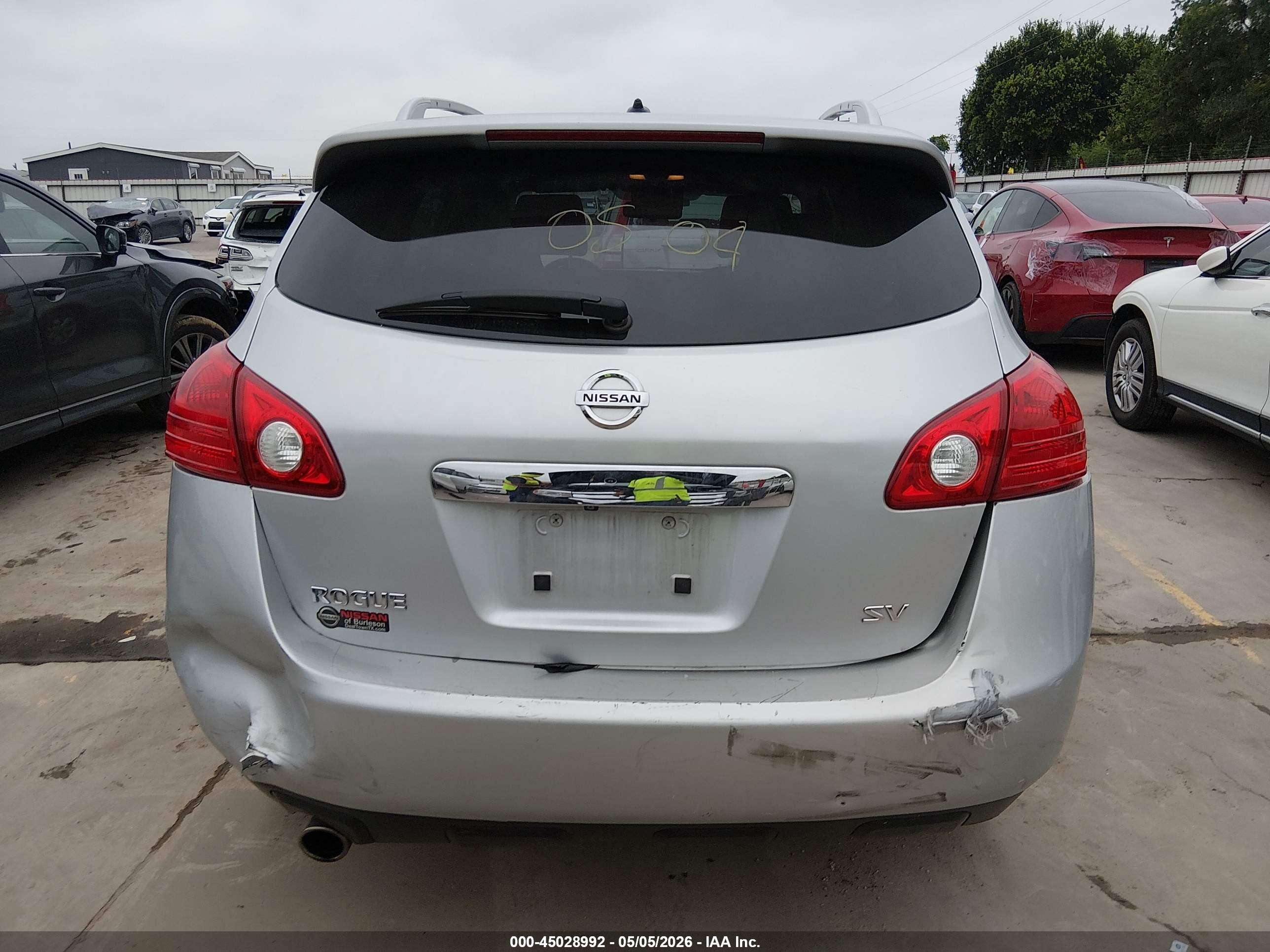 2013 Nissan Rogue Sv Gray vin: JN8AS5MT1DW524488